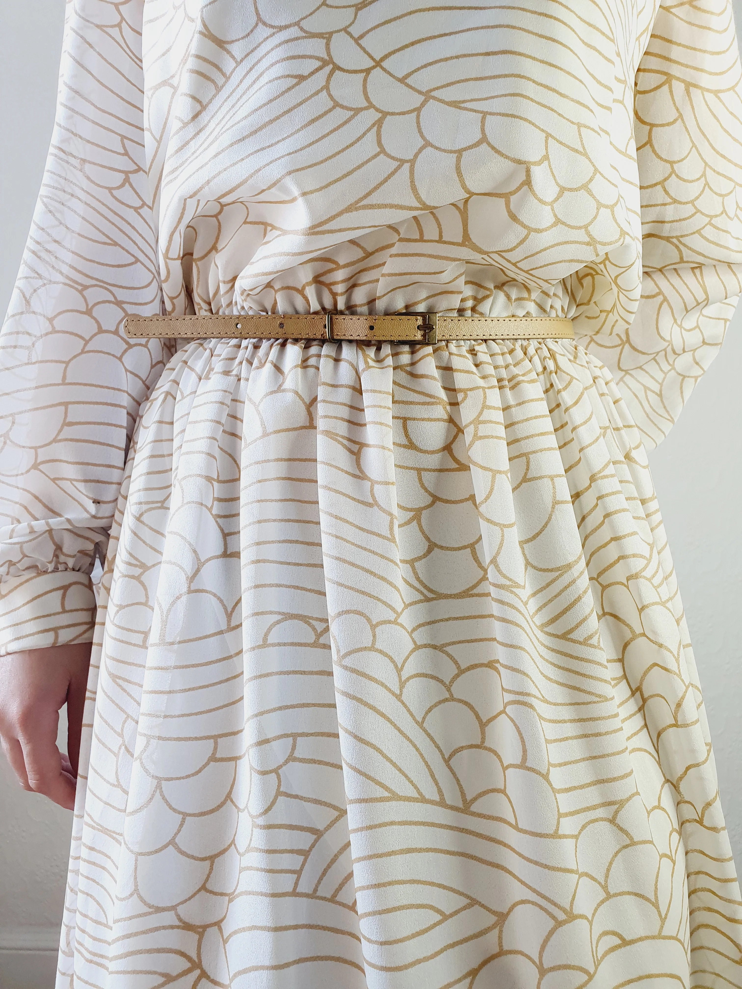 1970s Pussy Bow Dress - XL/XXL - Image 5