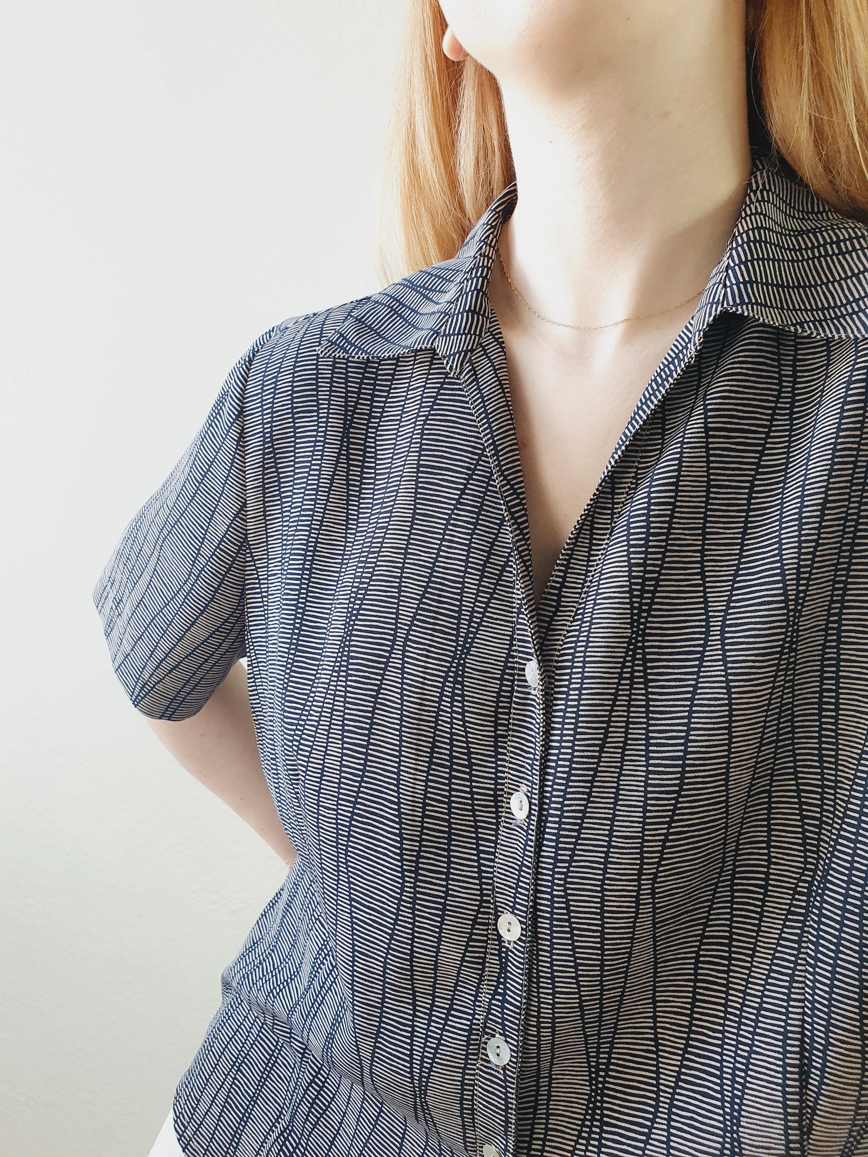 80s Abstract Patterned Top - XL - Image 5