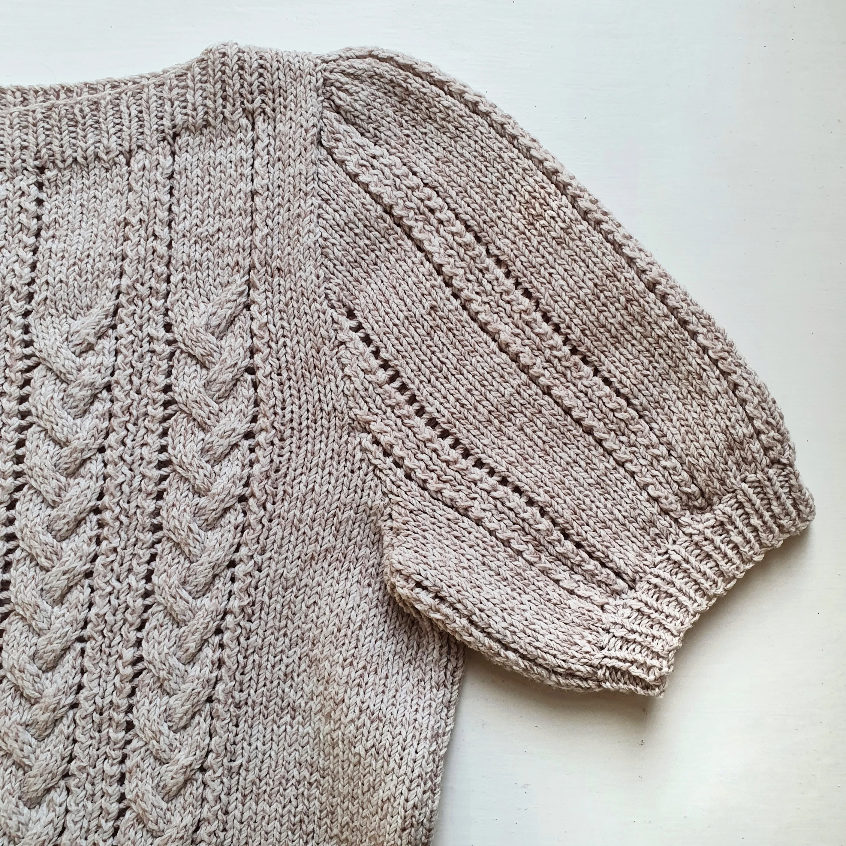 Cable Knit 70s Jumper - S - Image 5