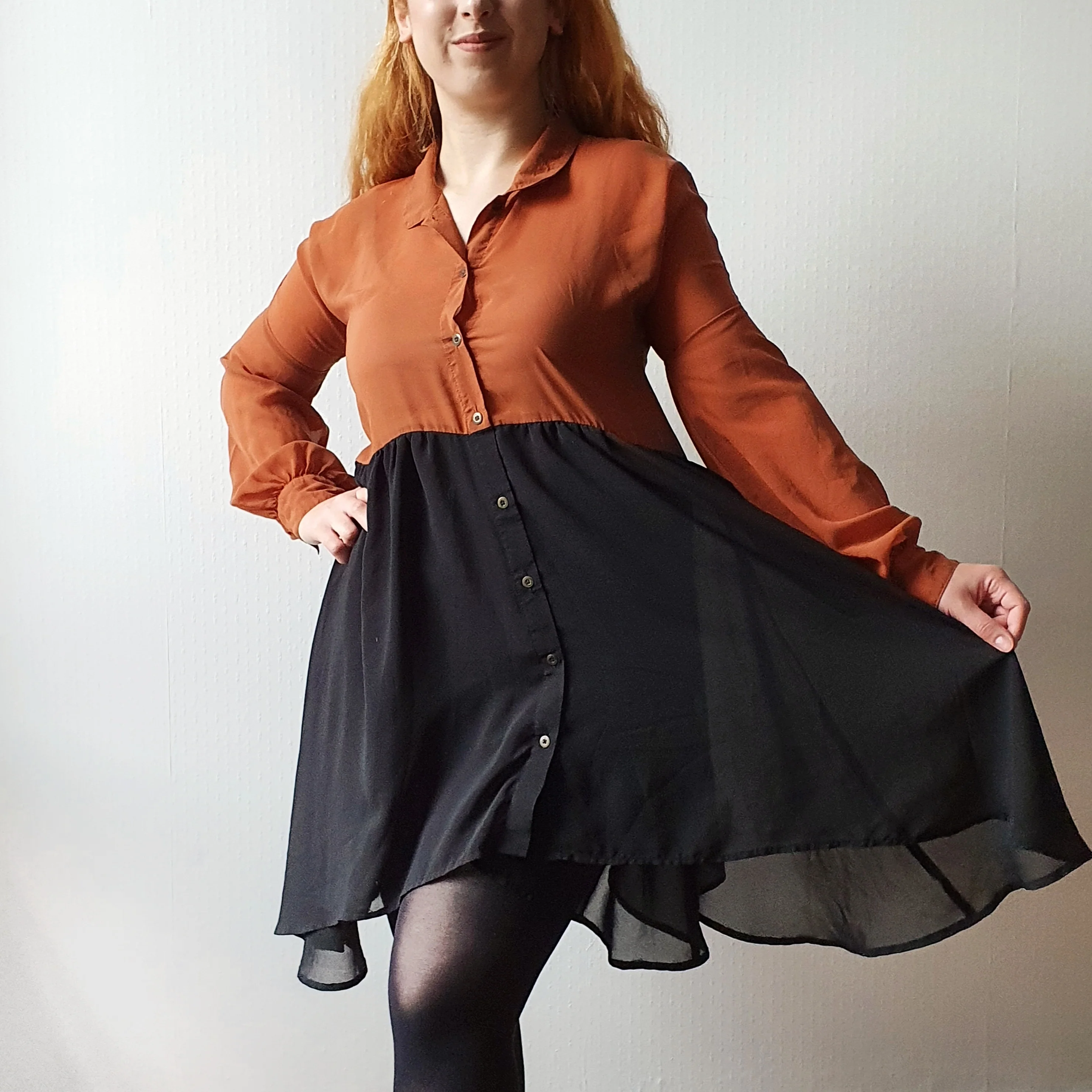 Colourblock Shift Dress - S - Image 3