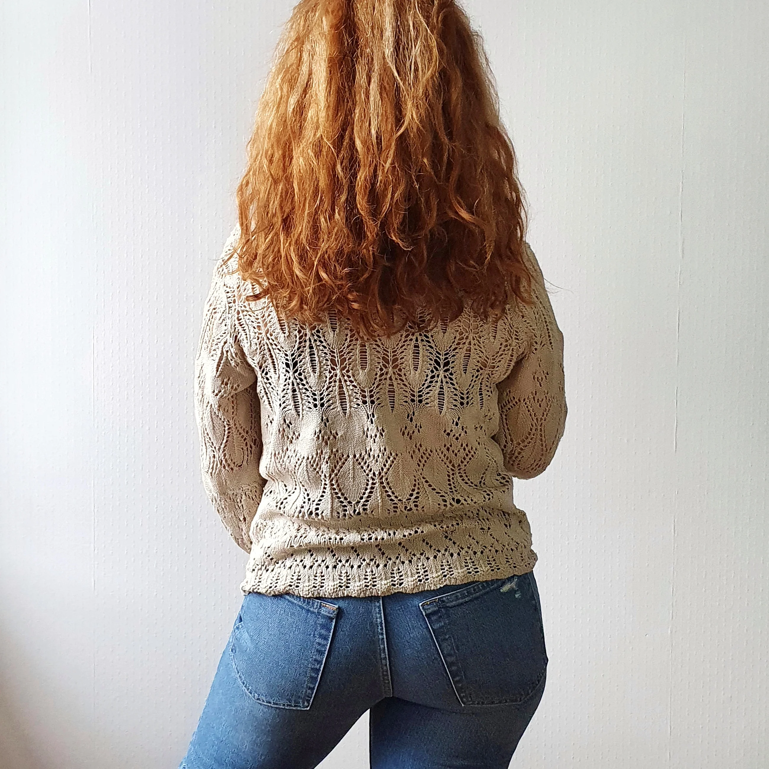 Crochet Knit Top - M - Image 4