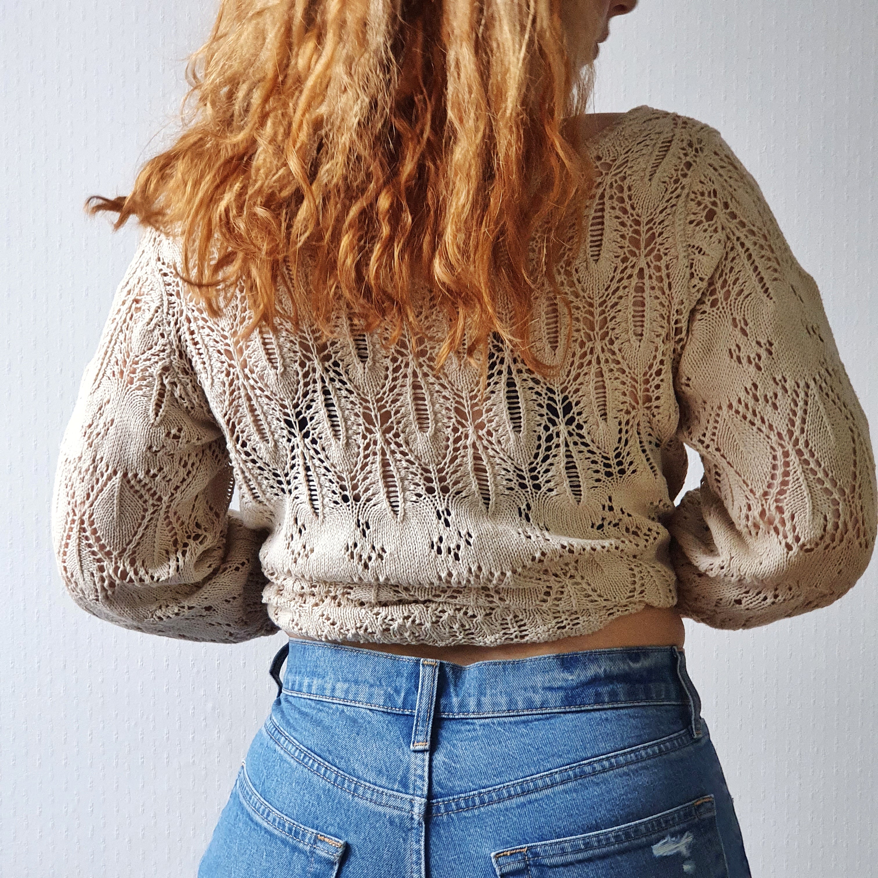 Crochet Knit Top - M - Image 5