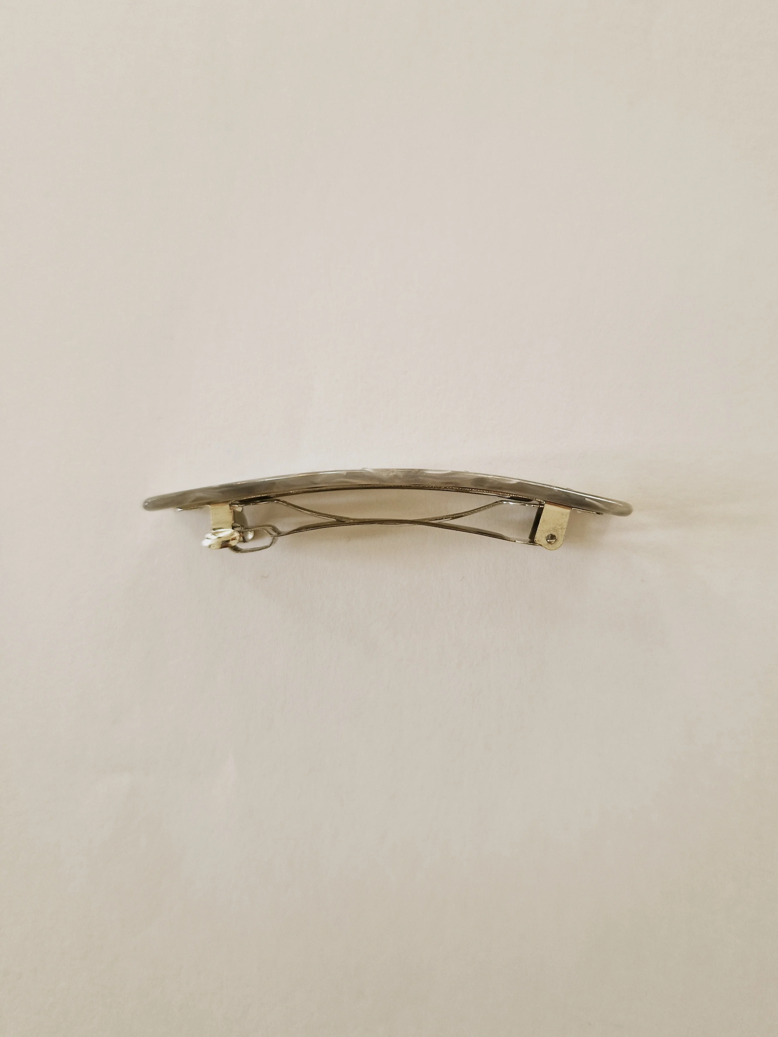 Deadstock Grey Barrette Style Hair Clip - Image 3