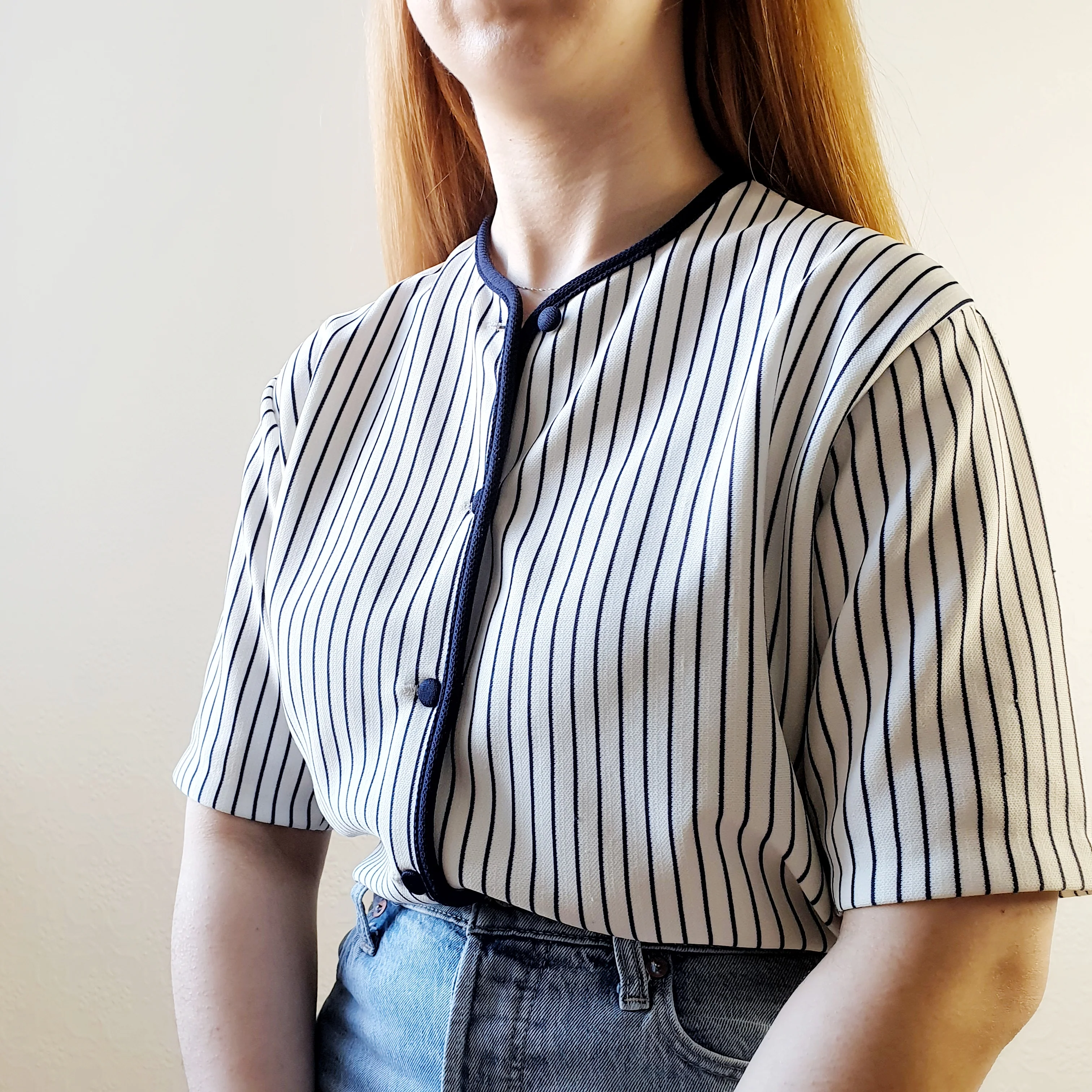 French Jersey Striped Top - XL - Image 2