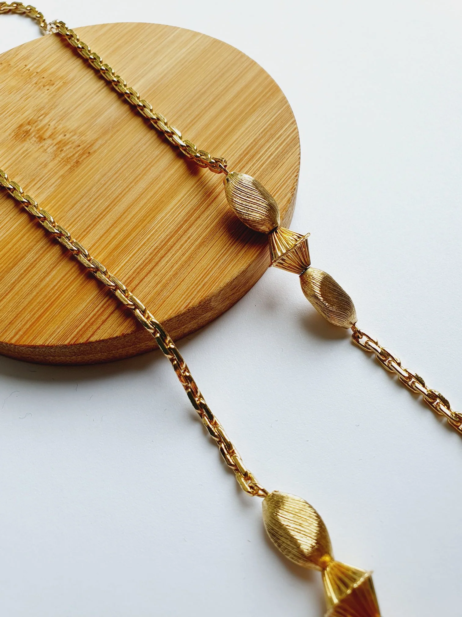 Gold Plated Long Necklace - Image 3