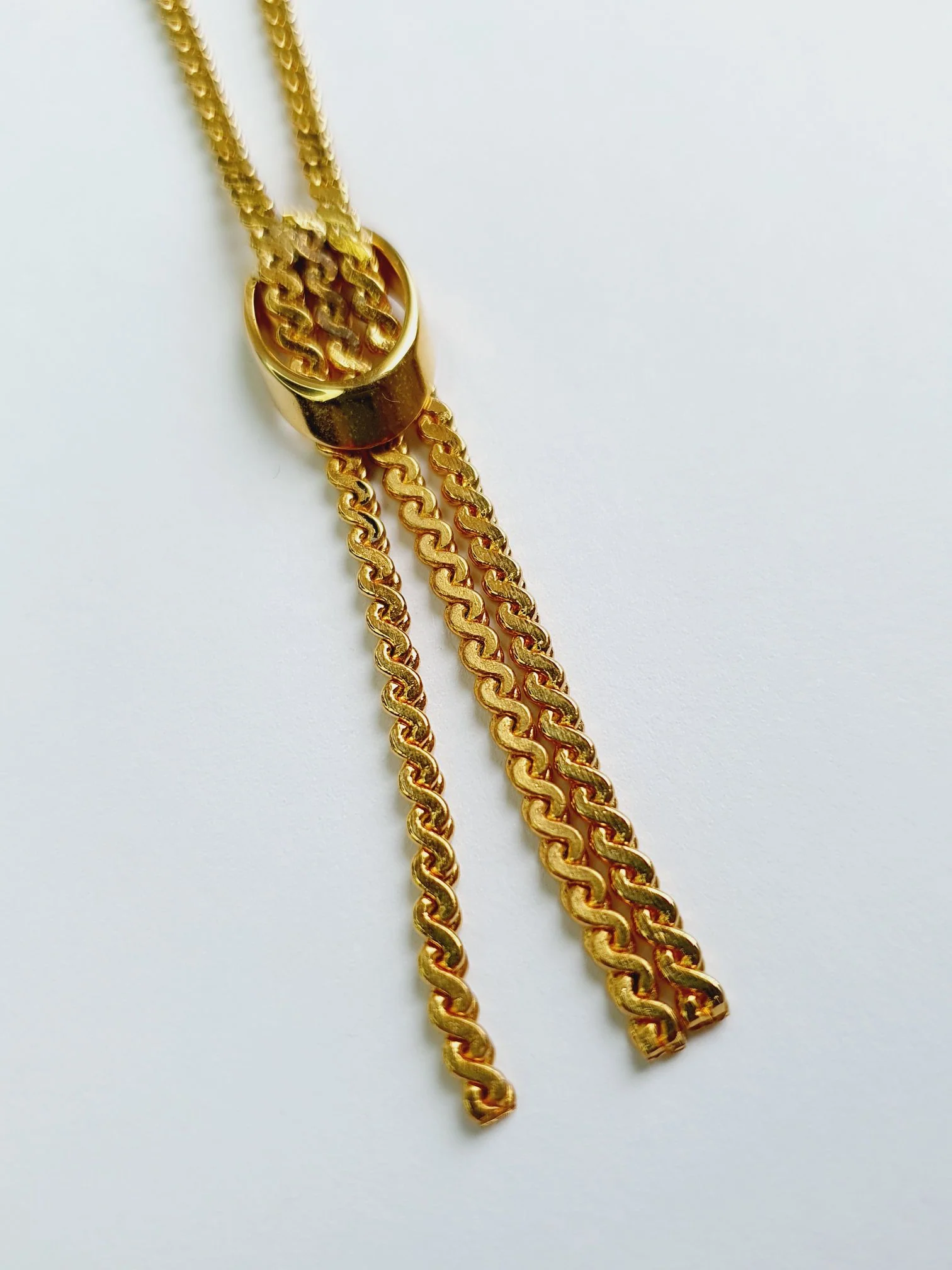 Gold Plated Tassel Necklace - Image 5