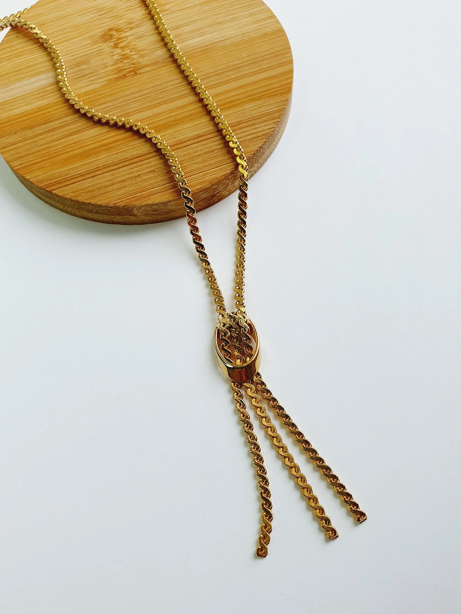 Gold Plated Tassel Necklace - Image 6