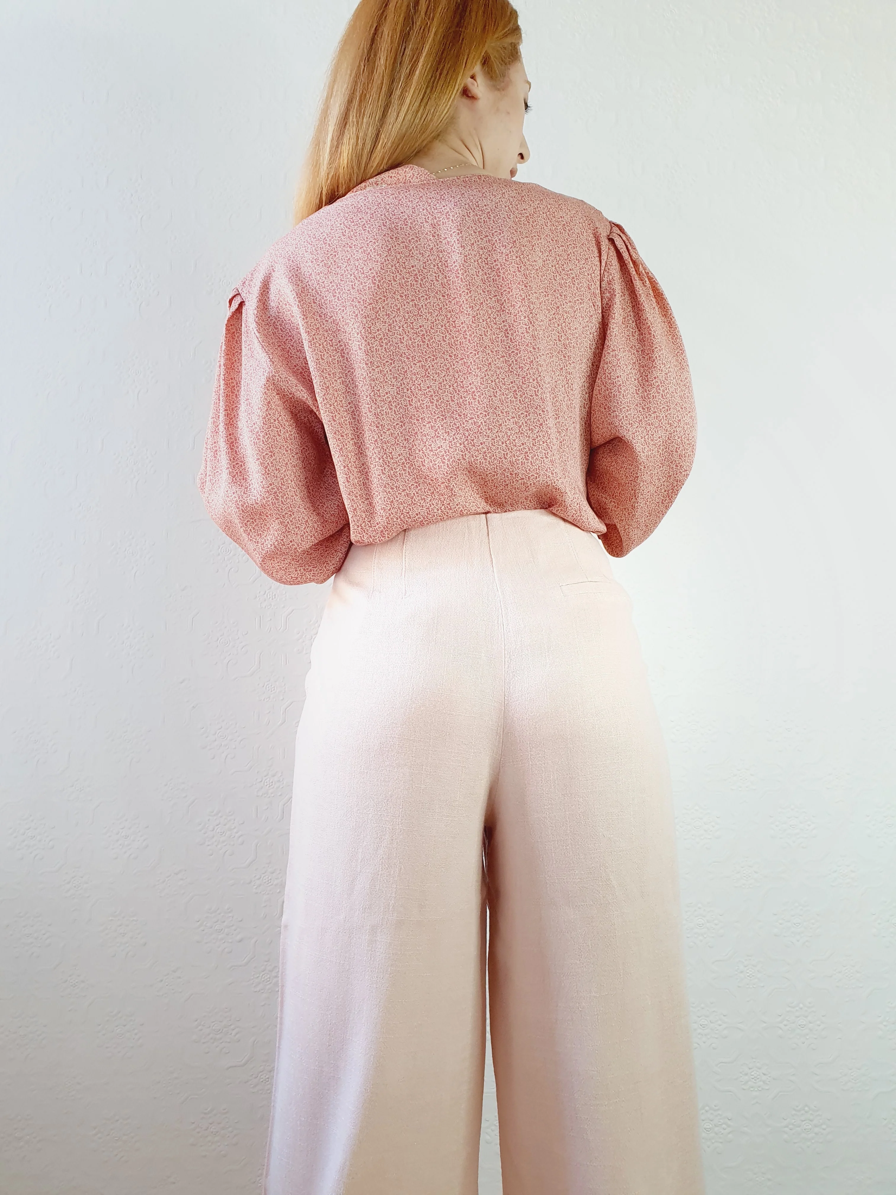 Light Pink Wide Leg Culottes - M/L - Image 5