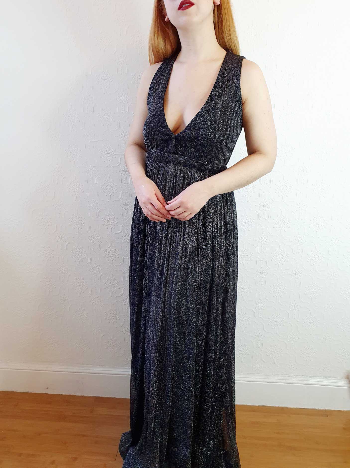 Lurex Maxi Dress - S/M - Image 3