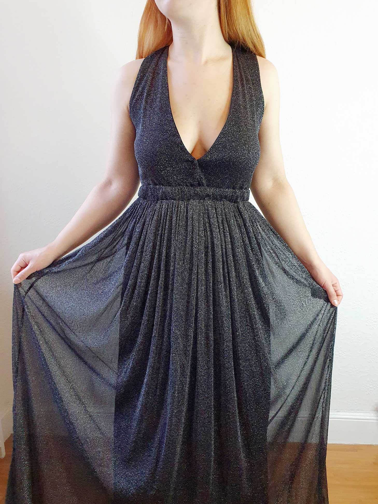 Lurex Maxi Dress - S/M - Image 4