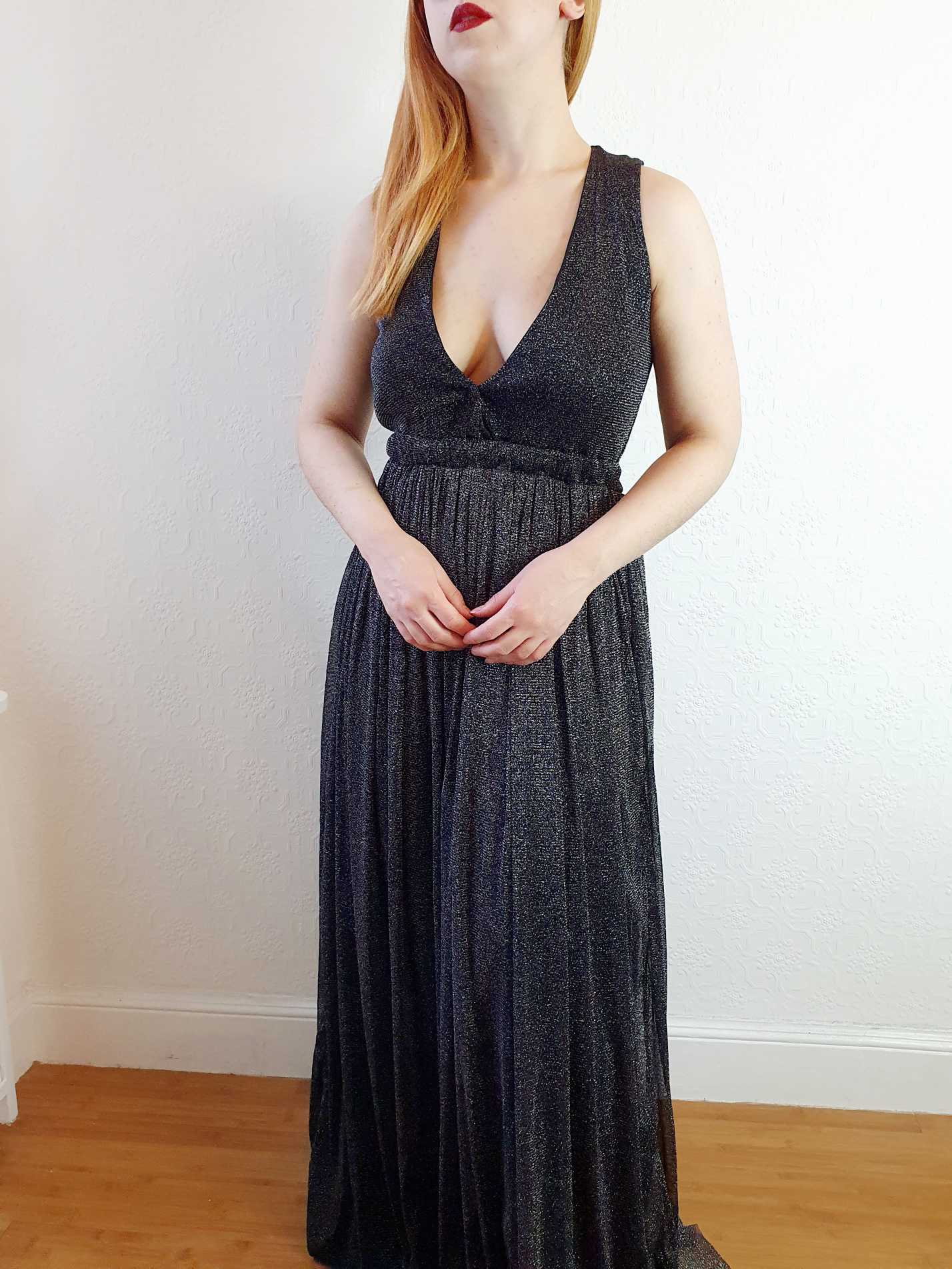 Lurex Maxi Dress - S/M - Image 9