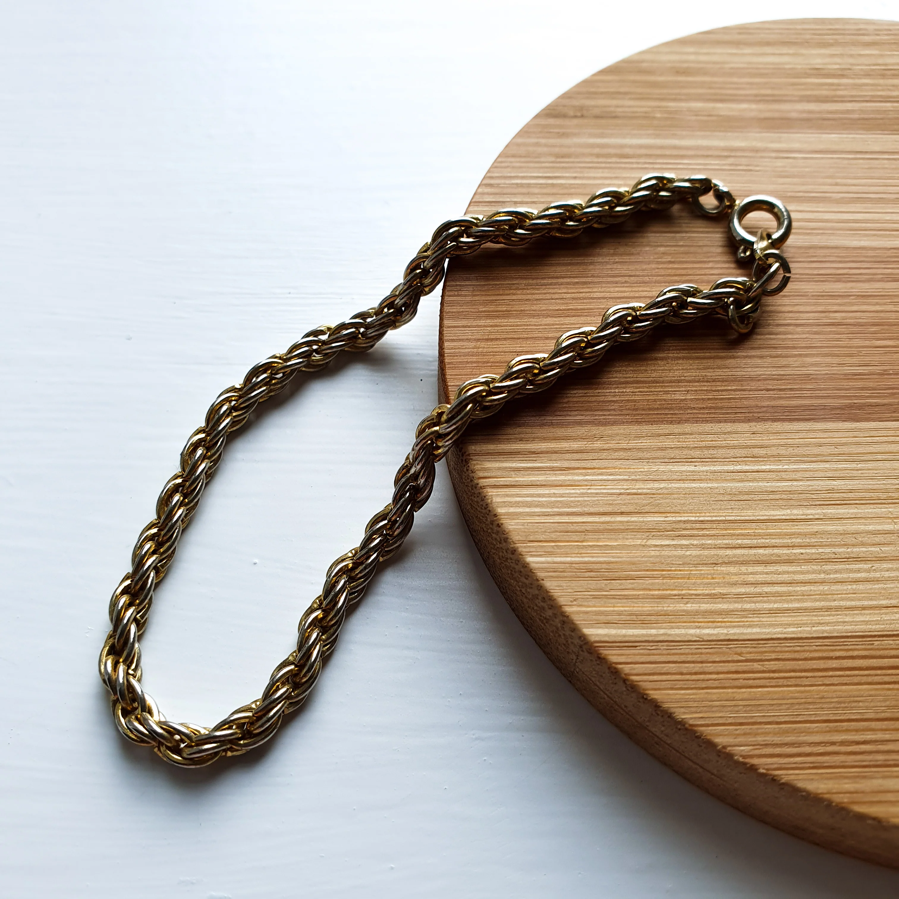 Pale Gold Rope Bracelet