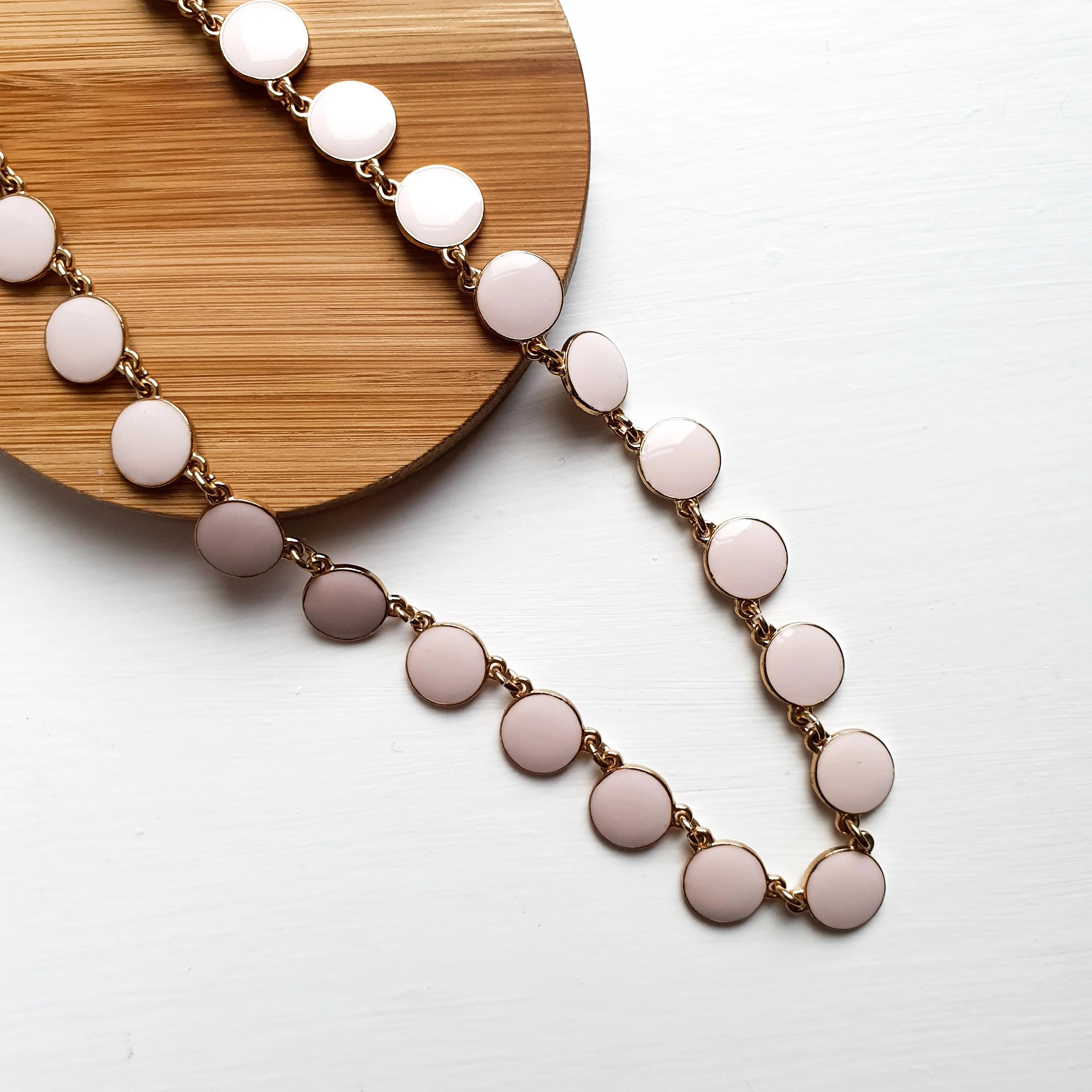Pink Enamel Necklace - Image 4