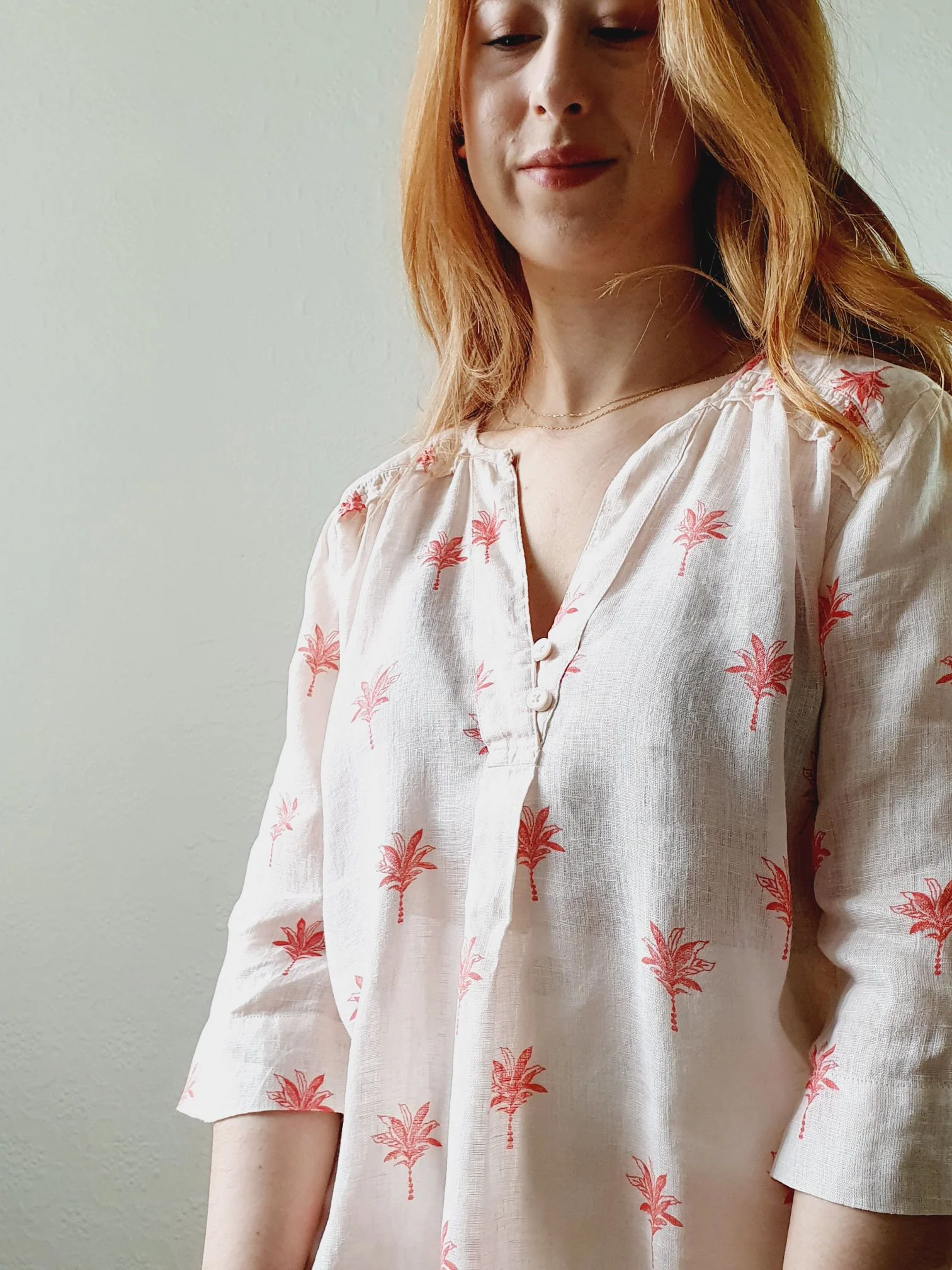 Pink Pure Linen Blouse - M/L - Image 7