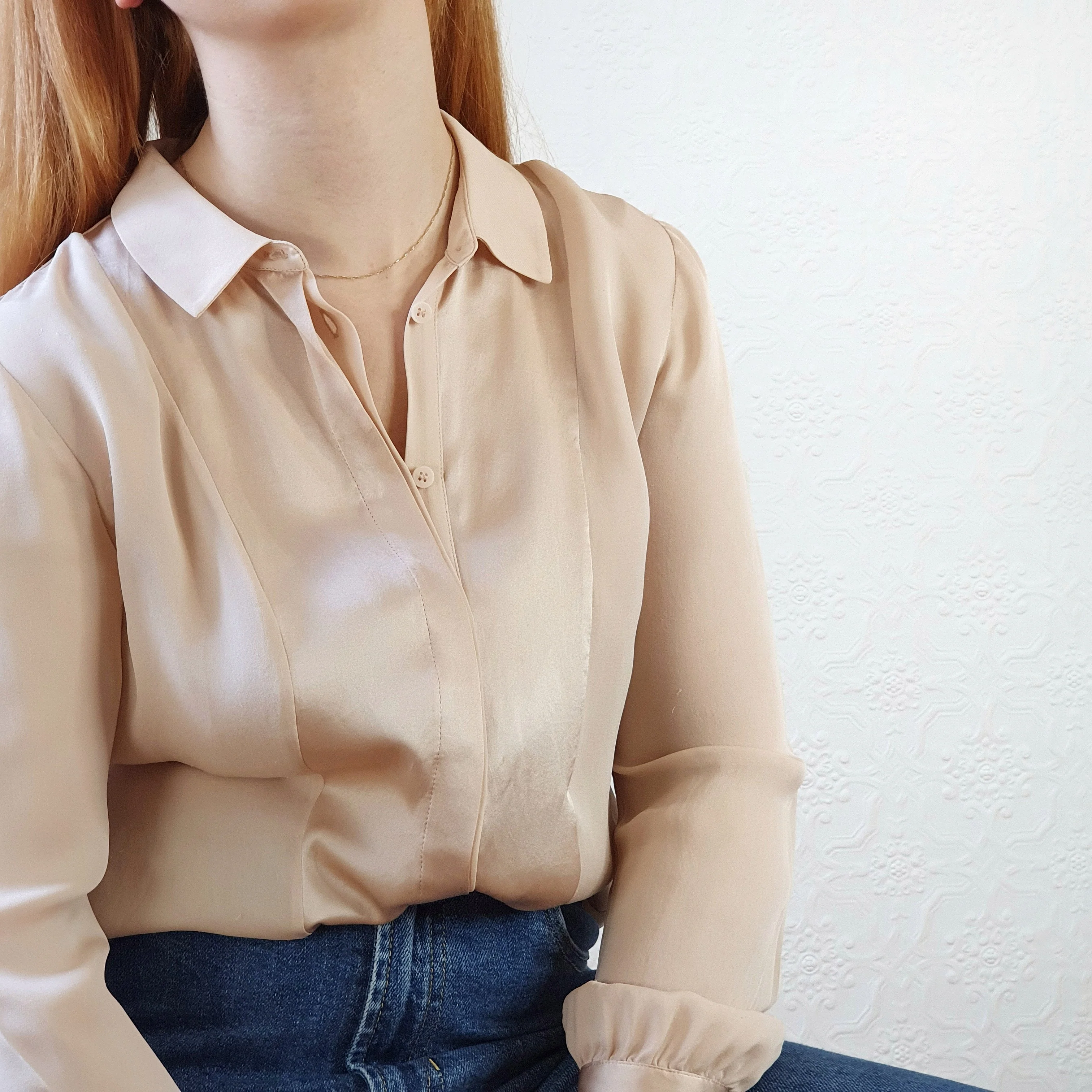 Pink Reiss Silk Blouse - S - Image 2