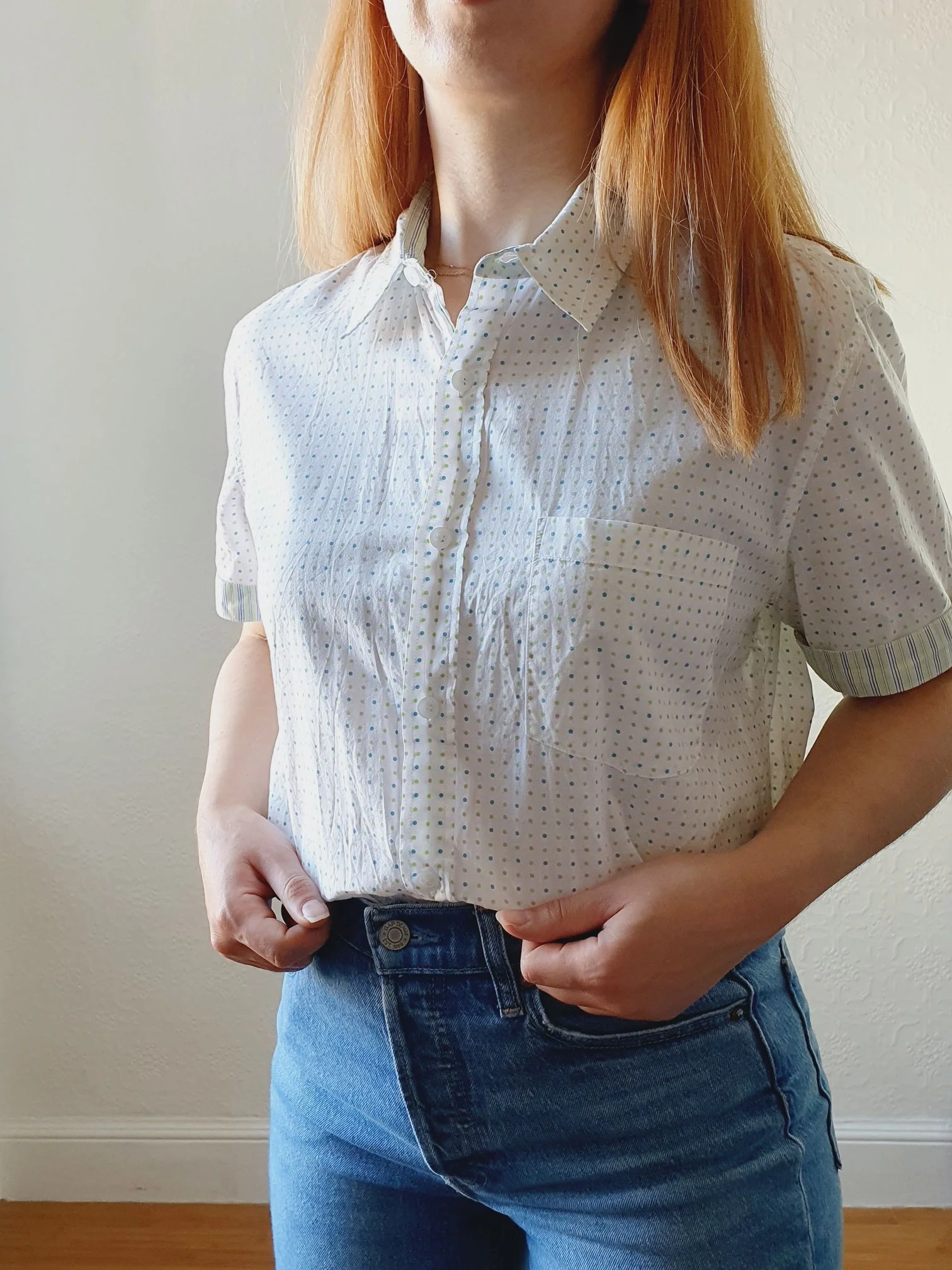 Polka Dot Blouse - M/L