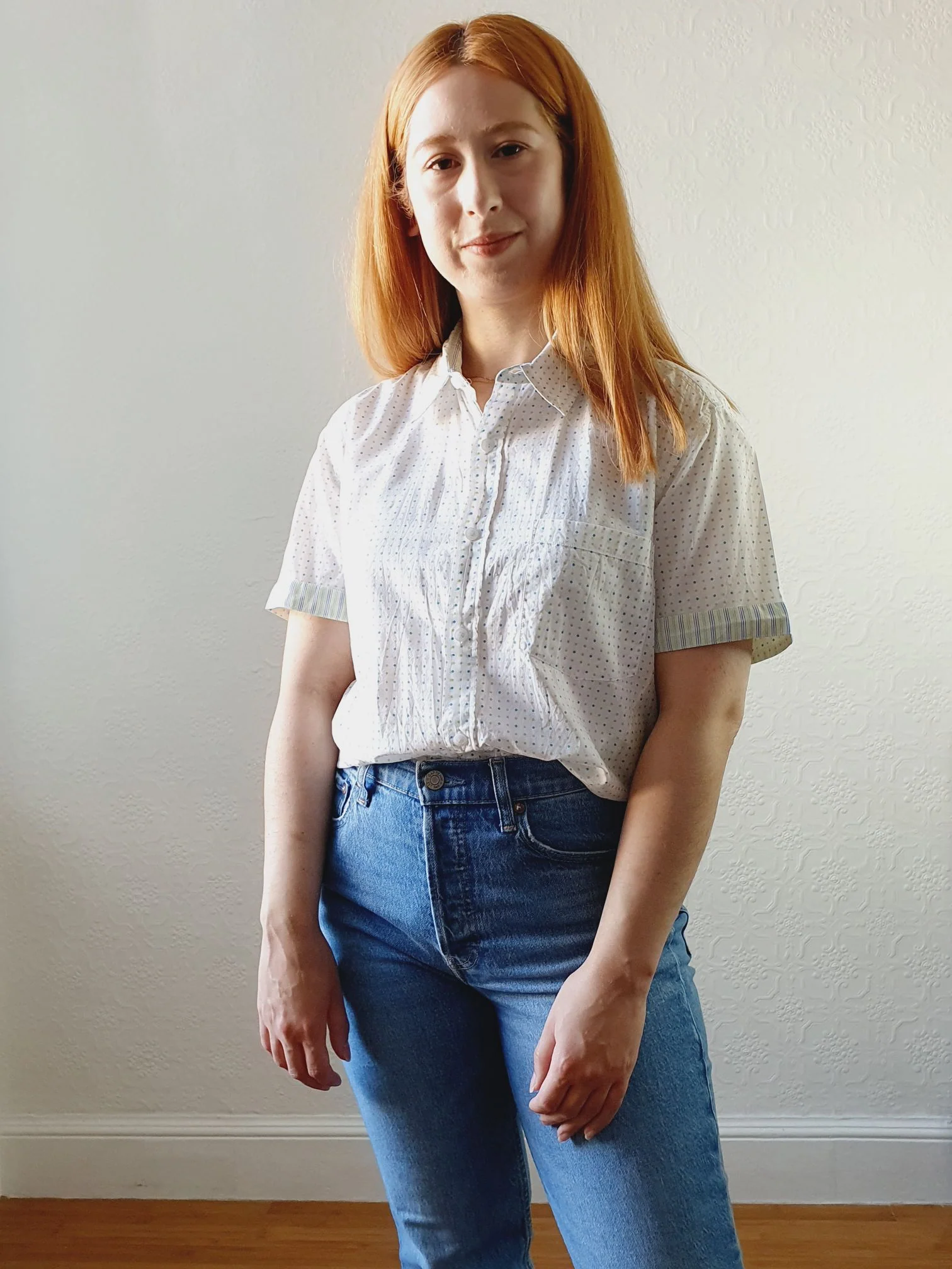 Polka Dot Blouse - M/L - Image 3