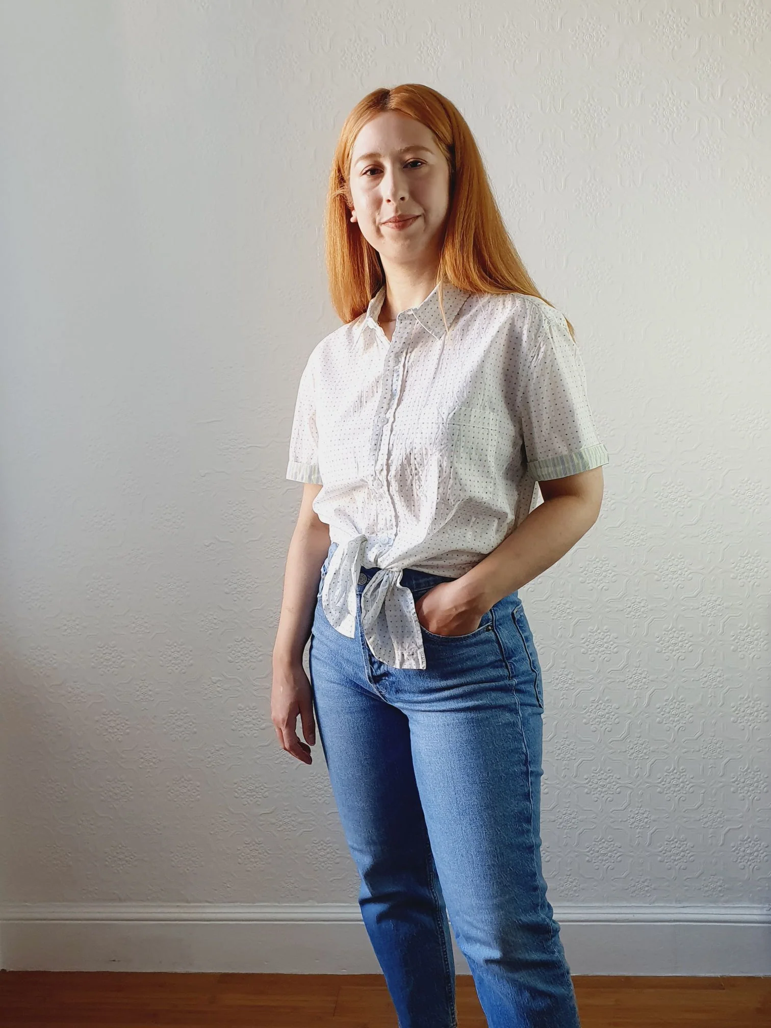 Polka Dot Blouse - M/L - Image 4