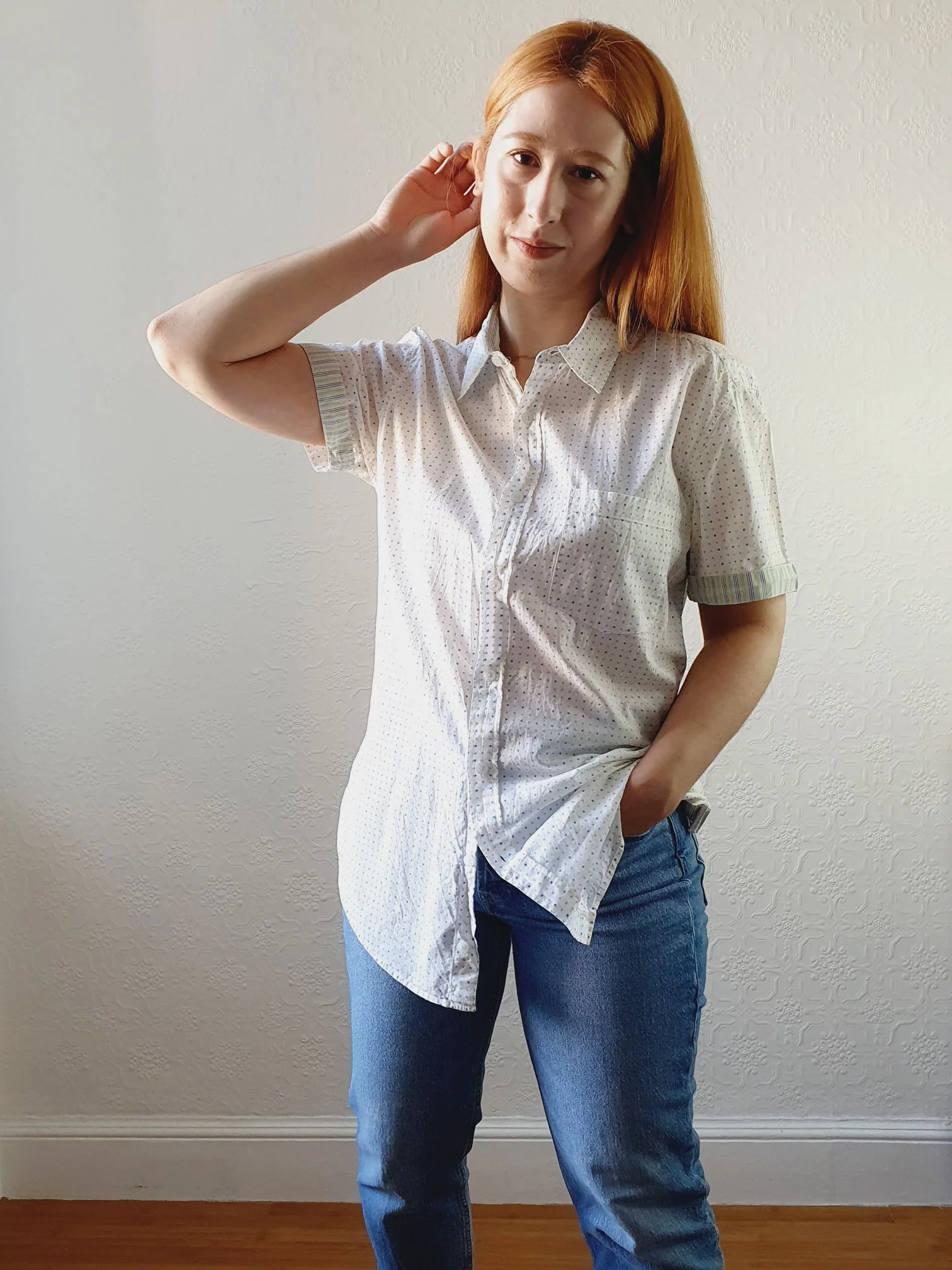 Polka Dot Blouse - M/L - Image 5