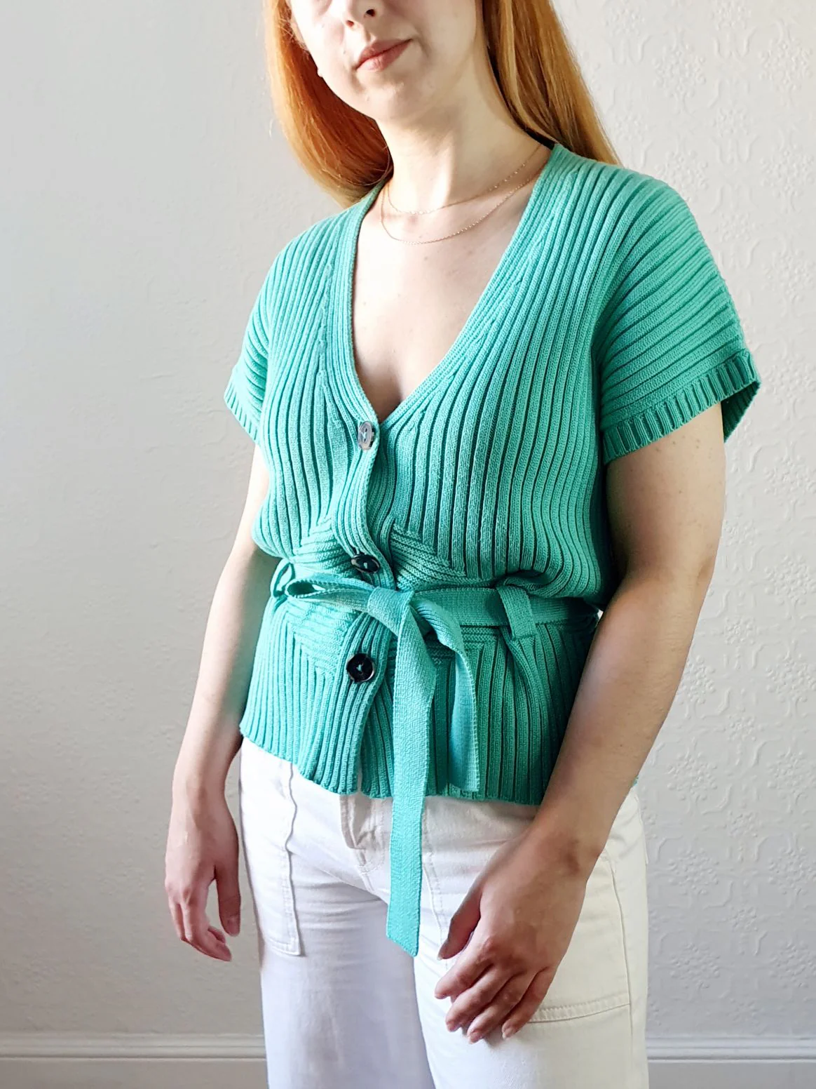 Preloved Green Belted Knit - M/L