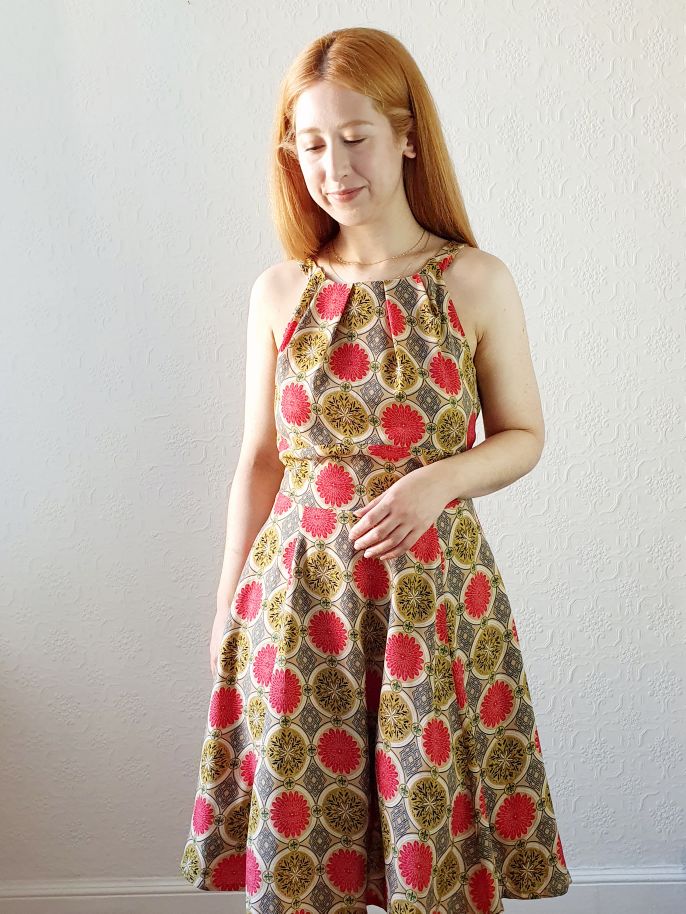 Preloved Intricate Pattern Sleeveless Dress - M - Image 3