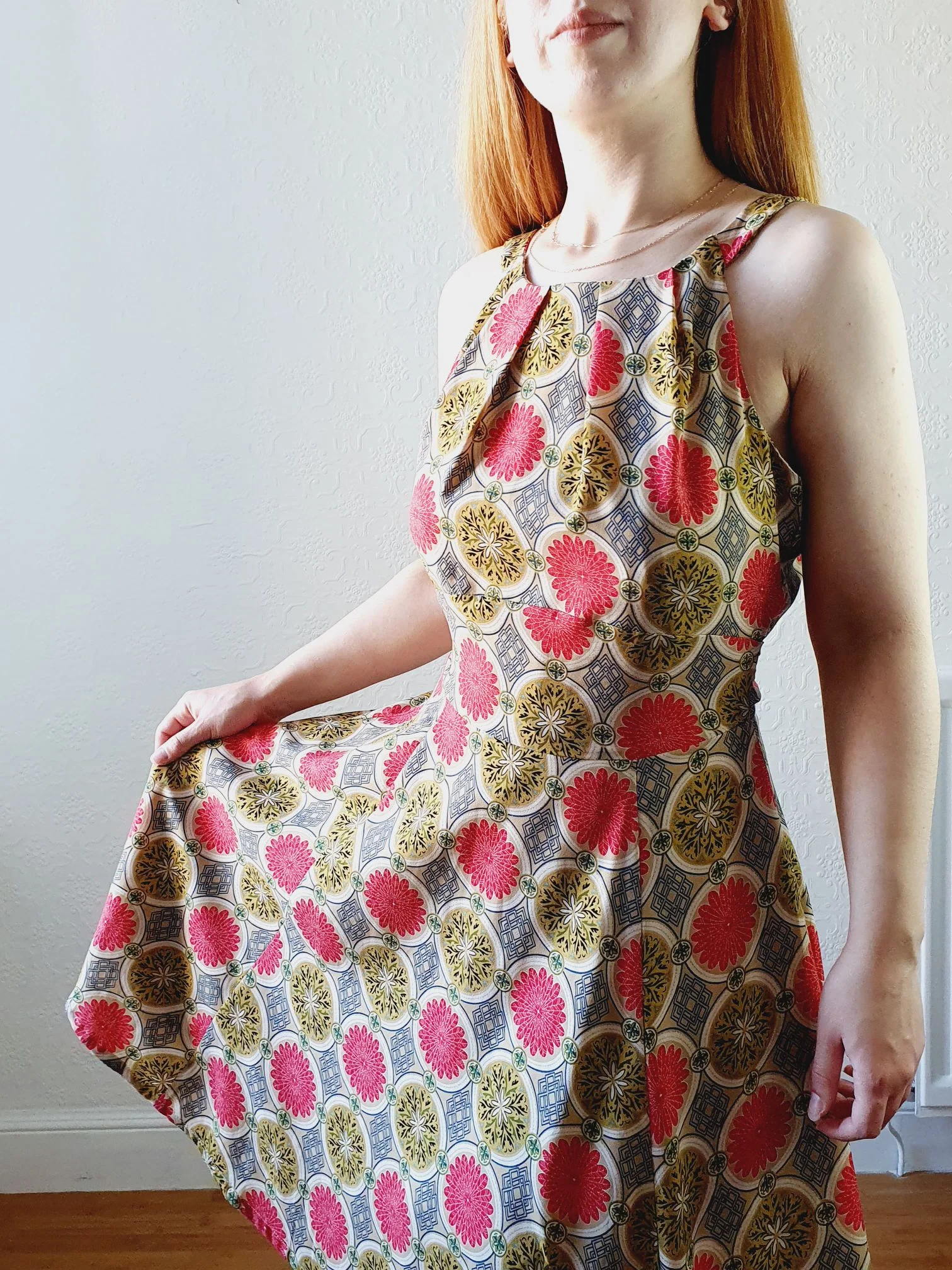 Preloved Intricate Pattern Sleeveless Dress - M - Image 5