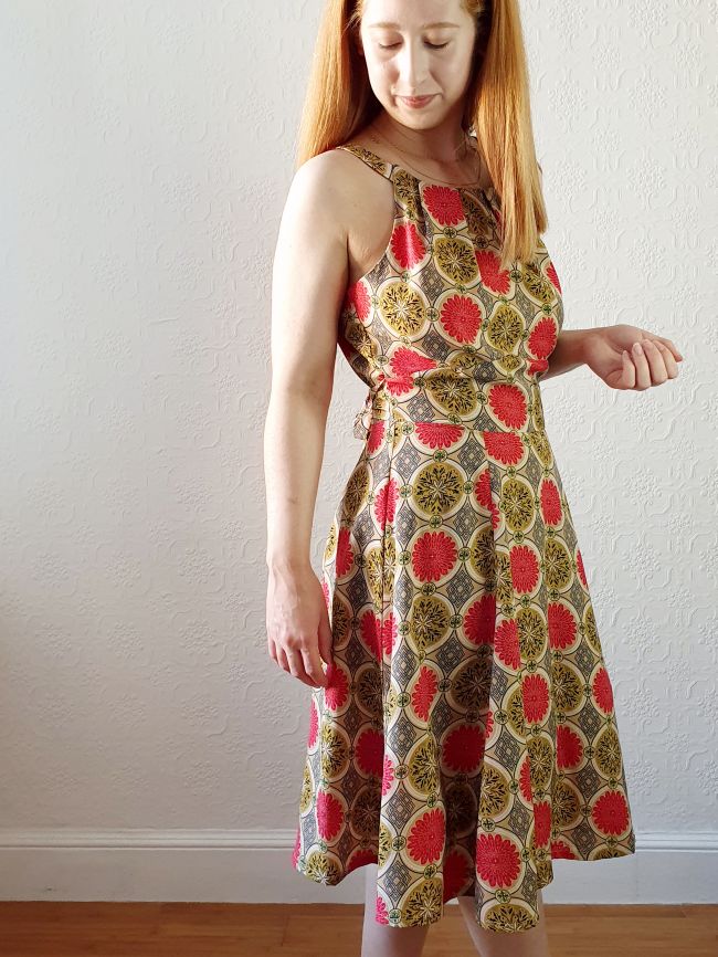 Preloved Intricate Pattern Sleeveless Dress - M - Image 8