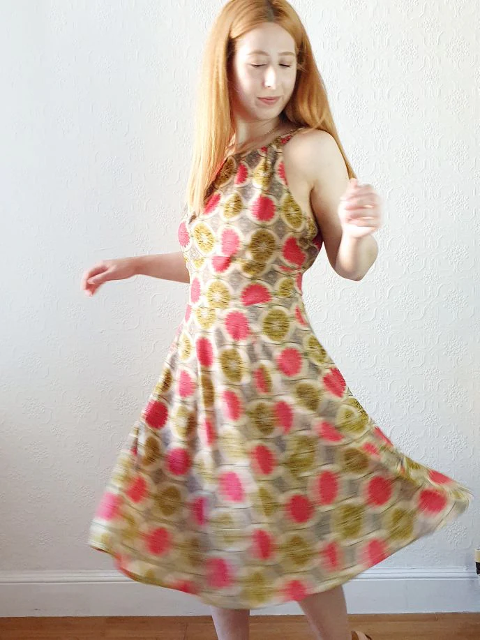 Preloved Intricate Pattern Sleeveless Dress - M - Image 9