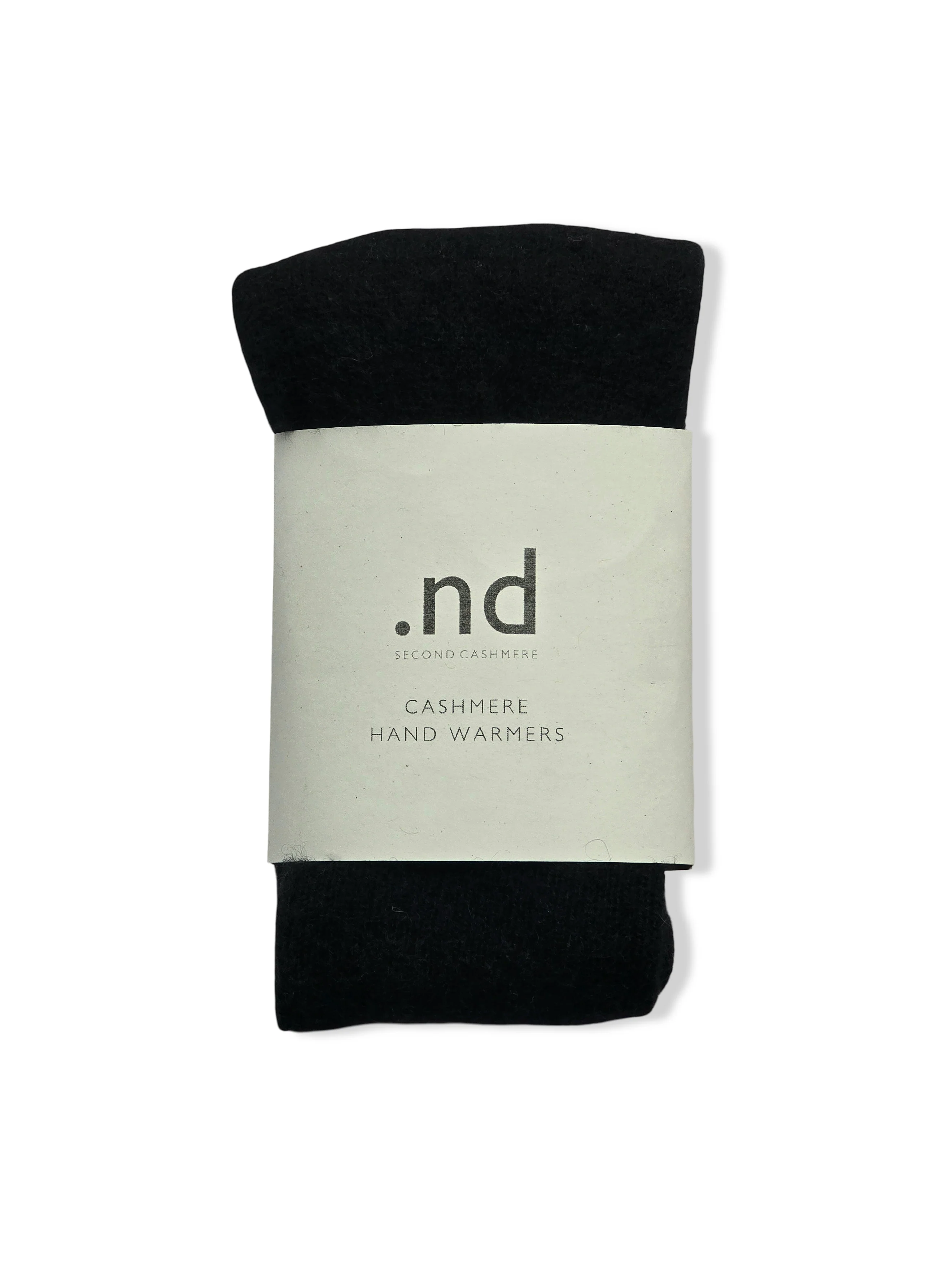 Reworked Cashmere Fingerless Gloves - Black - Image 3