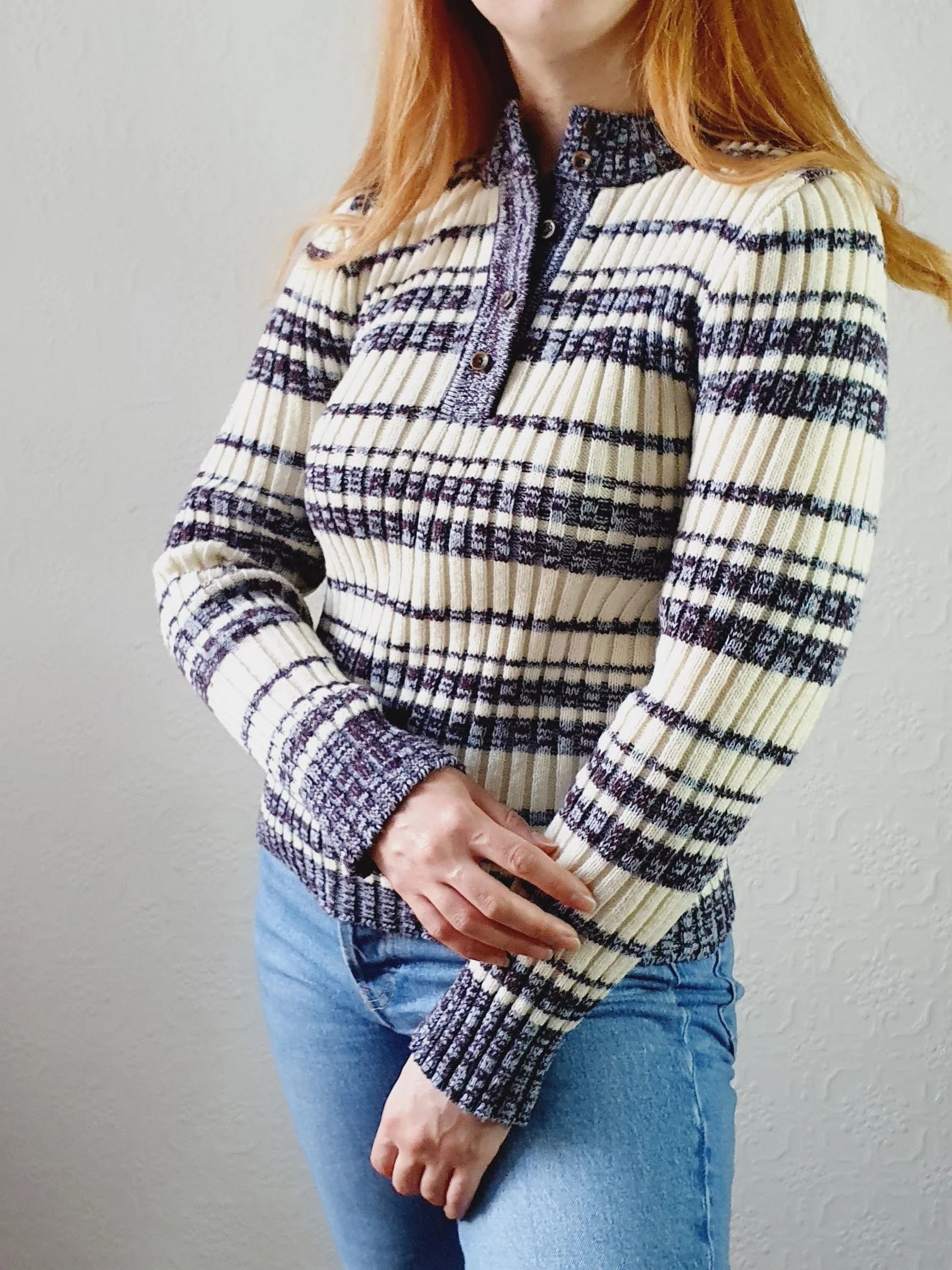 Ribbed Vintage Jumper - XS - Image 2