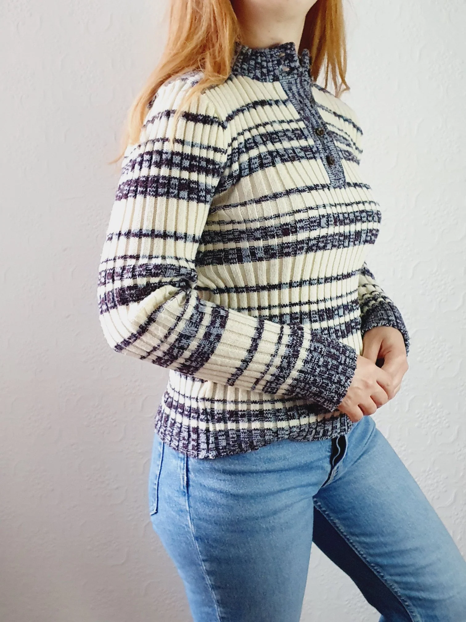 Ribbed Vintage Jumper - XS - Image 4