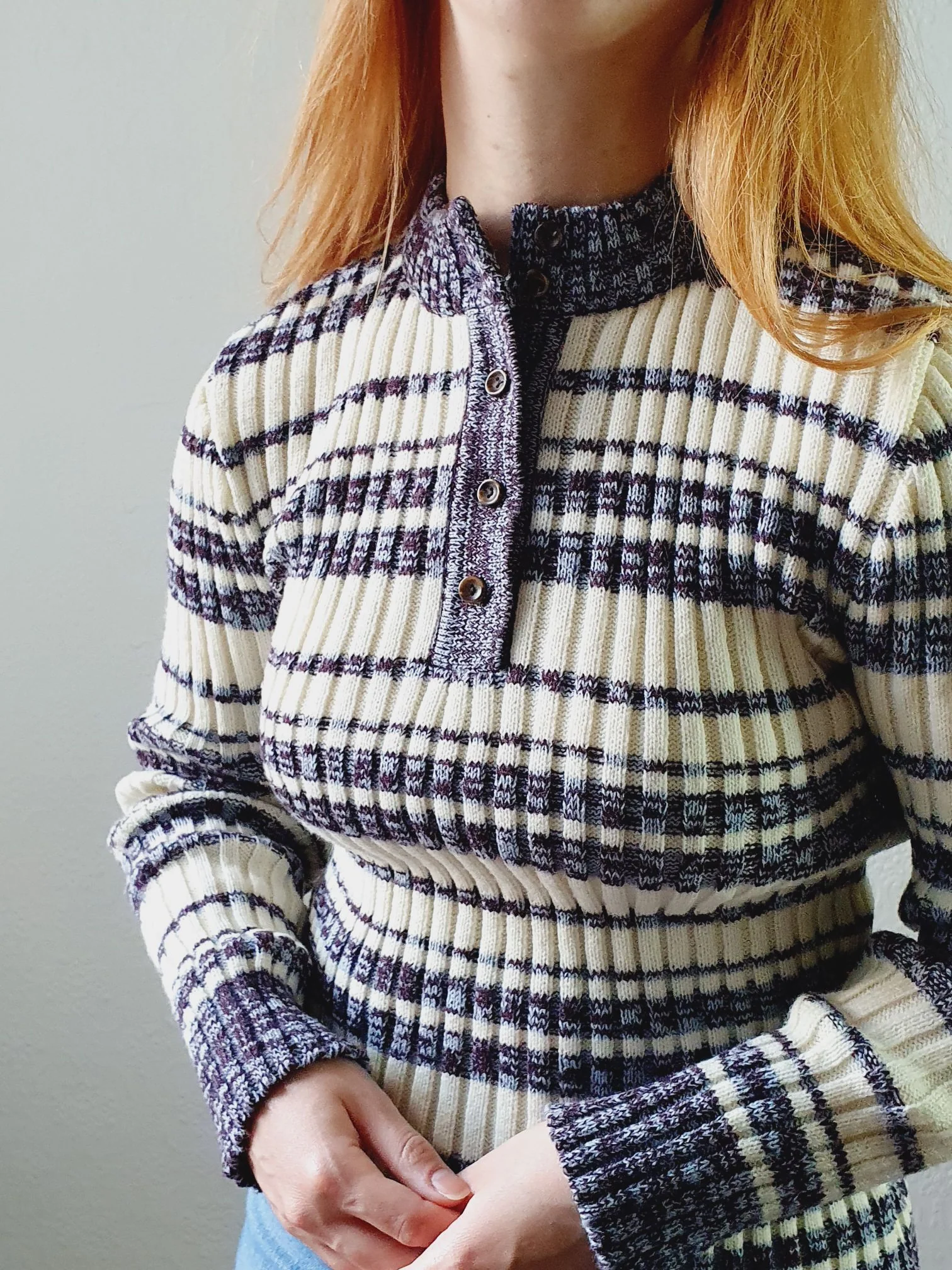 Ribbed Vintage Jumper - XS - Image 5