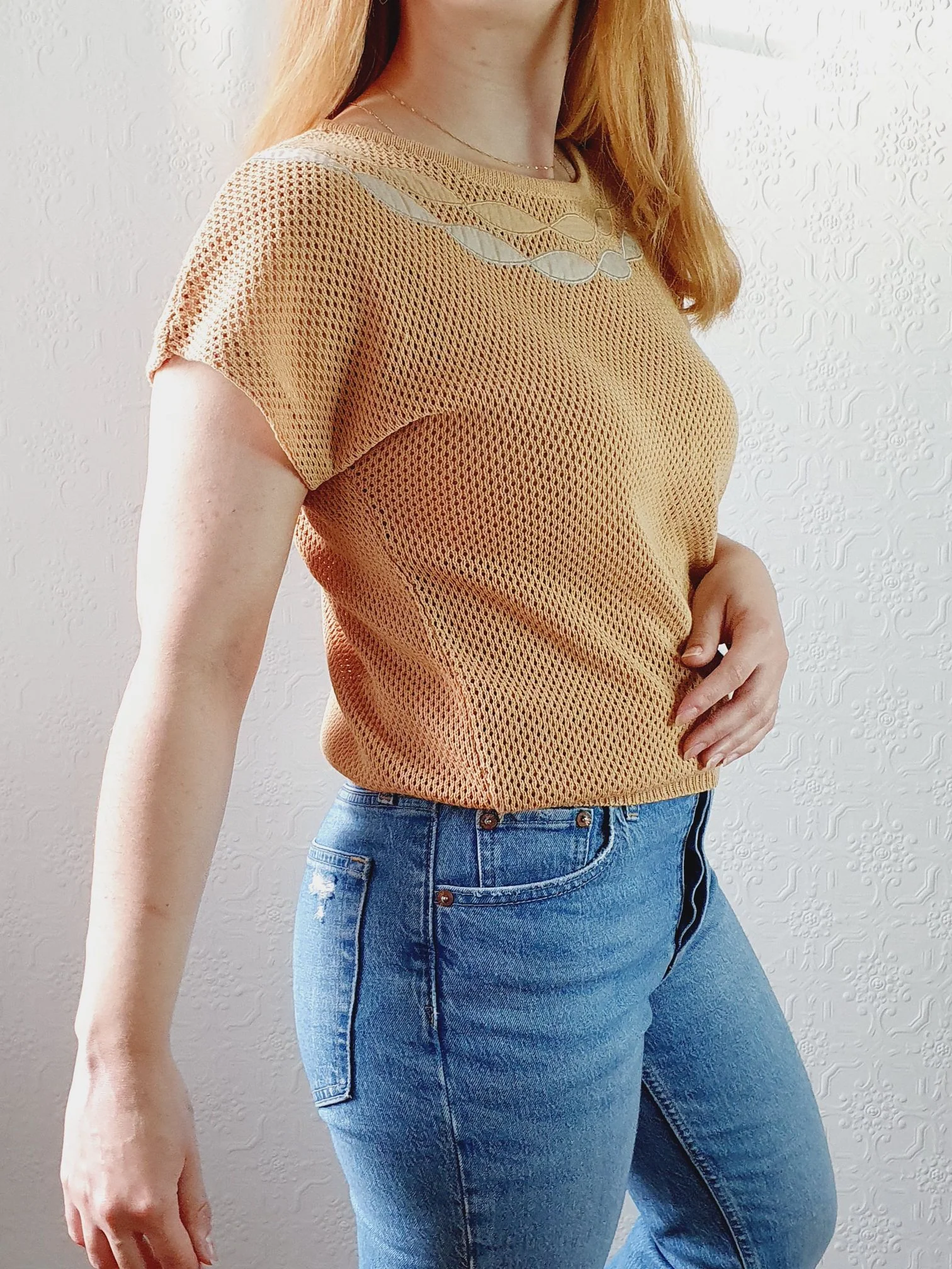 Short Sleeve Vintage Jumper - S - Image 2