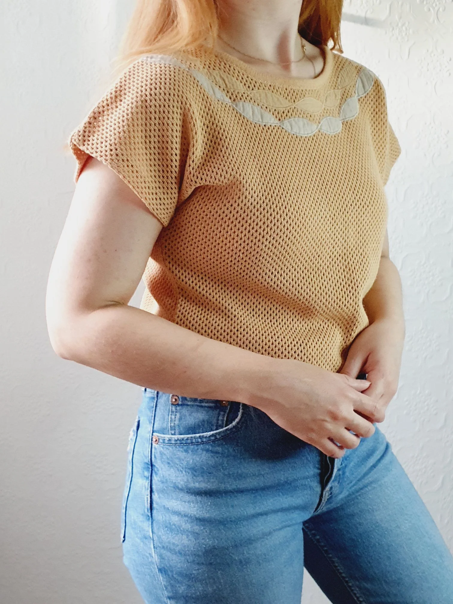 Short Sleeve Vintage Jumper - S - Image 4
