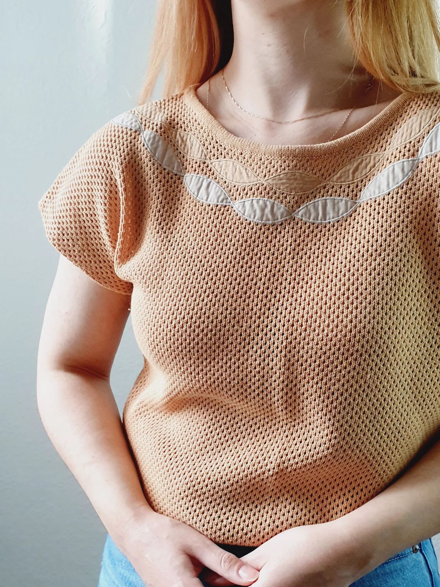 Short Sleeve Vintage Jumper - S - Image 6
