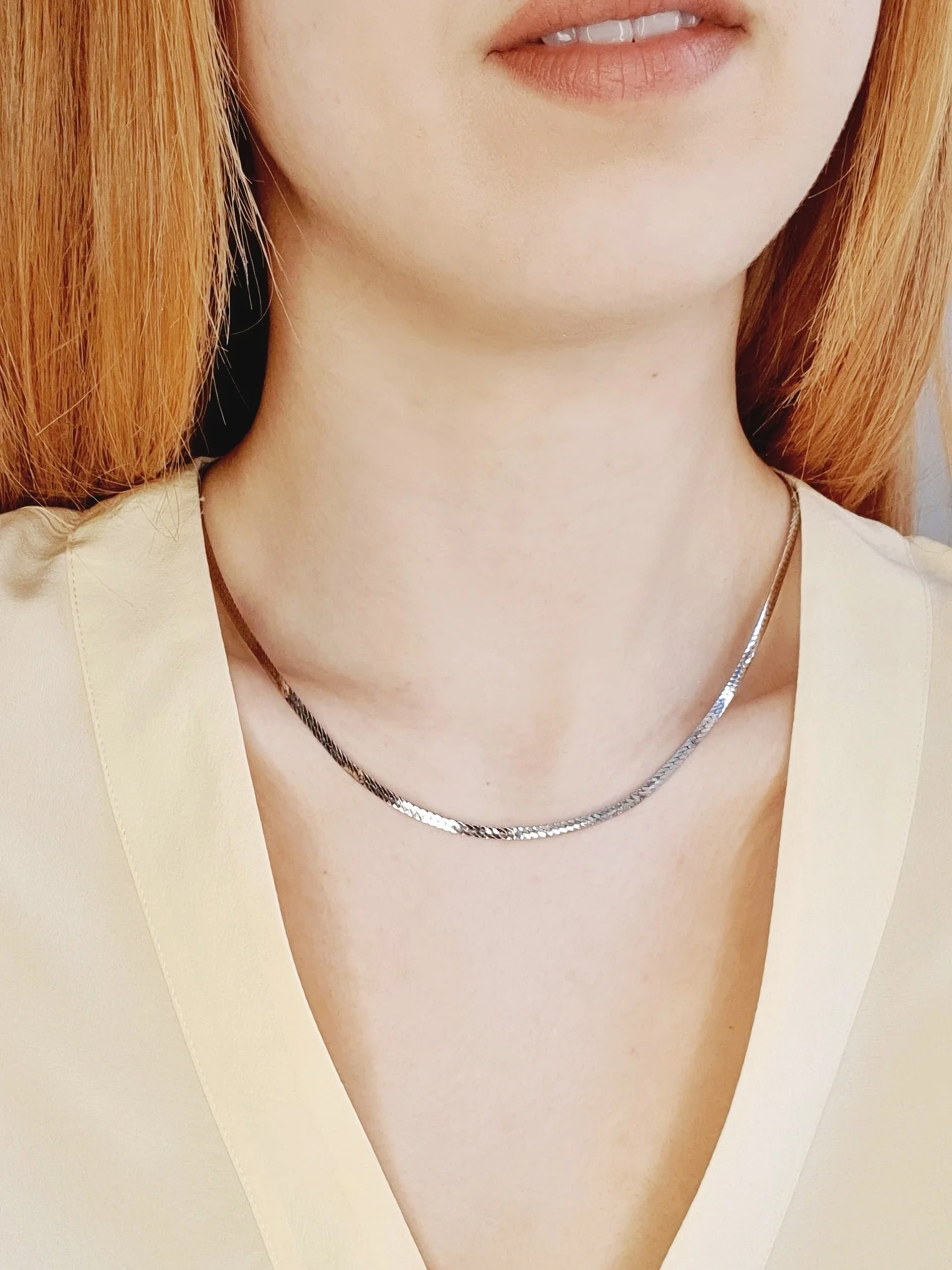 Silver Plated Flat Chain - Image 2