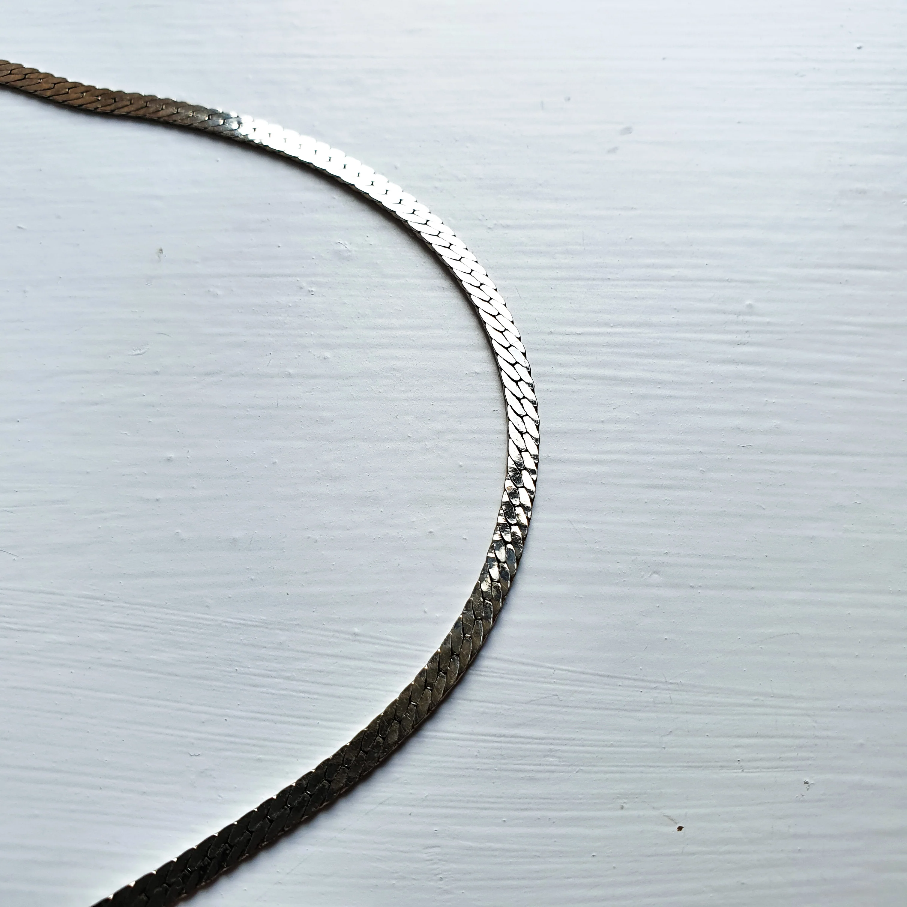 Silver Plated Flat Chain - Image 3