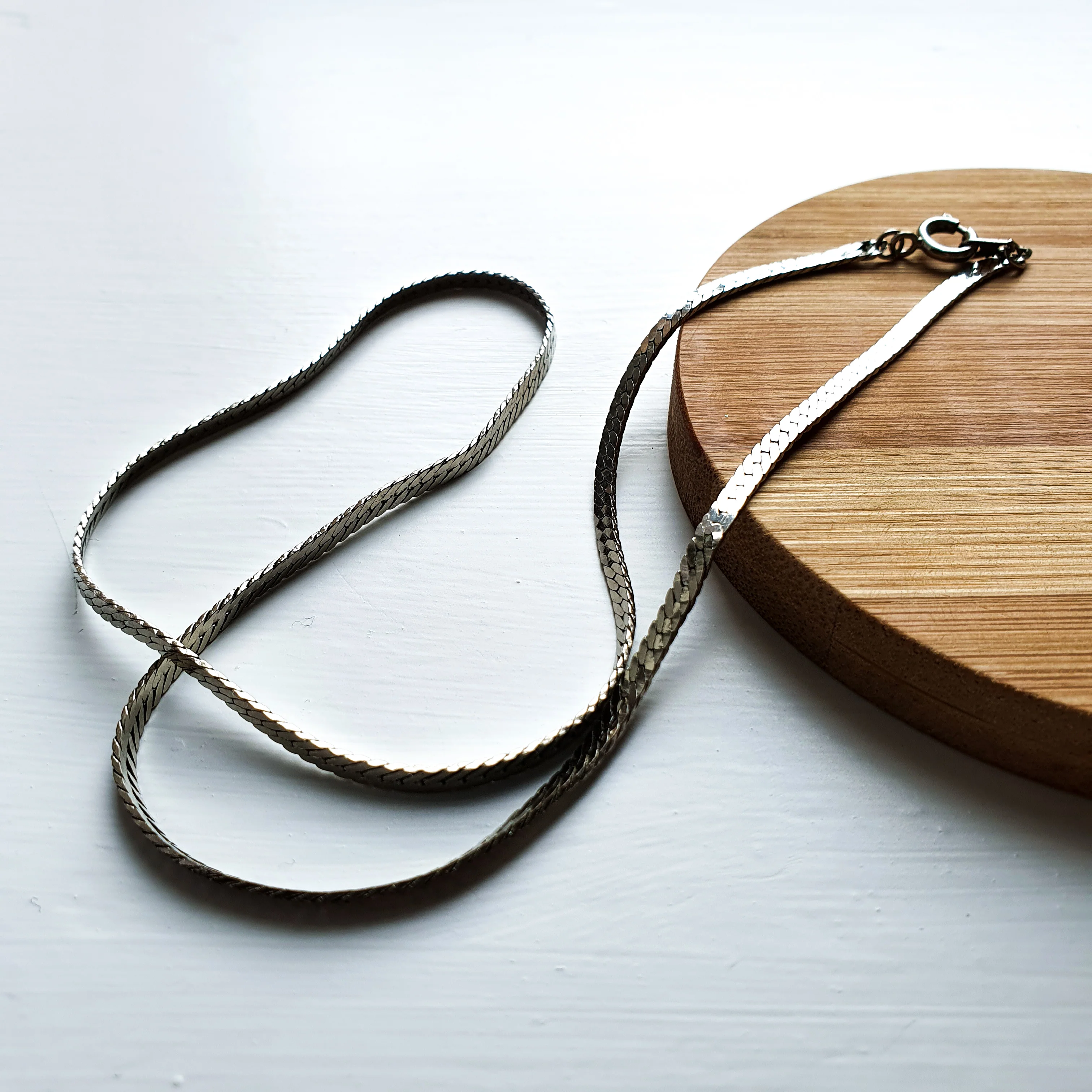 Silver Plated Flat Chain - Image 6