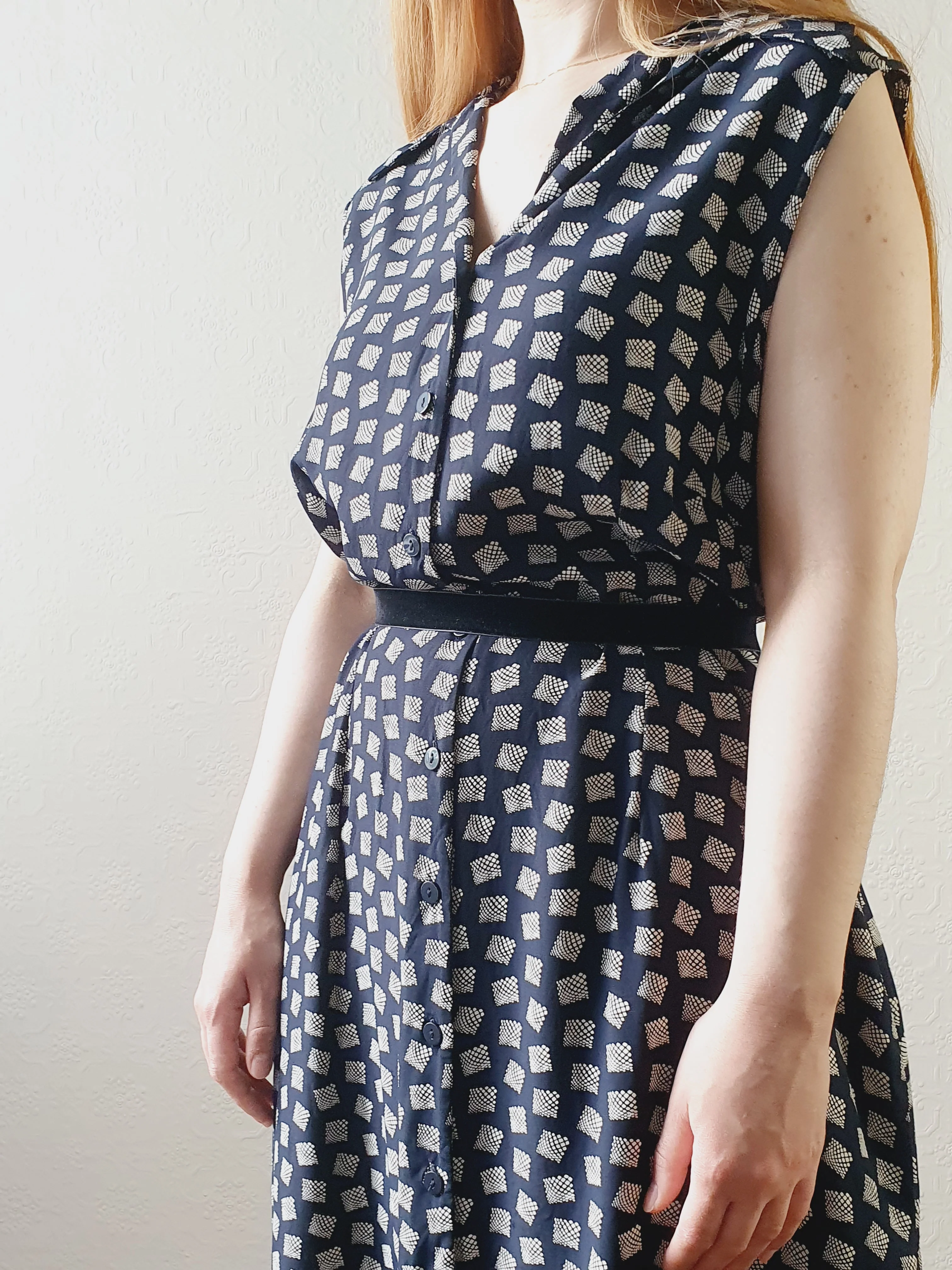 Sleeveless Navy St Michael Dress - M/L/XL - Image 3