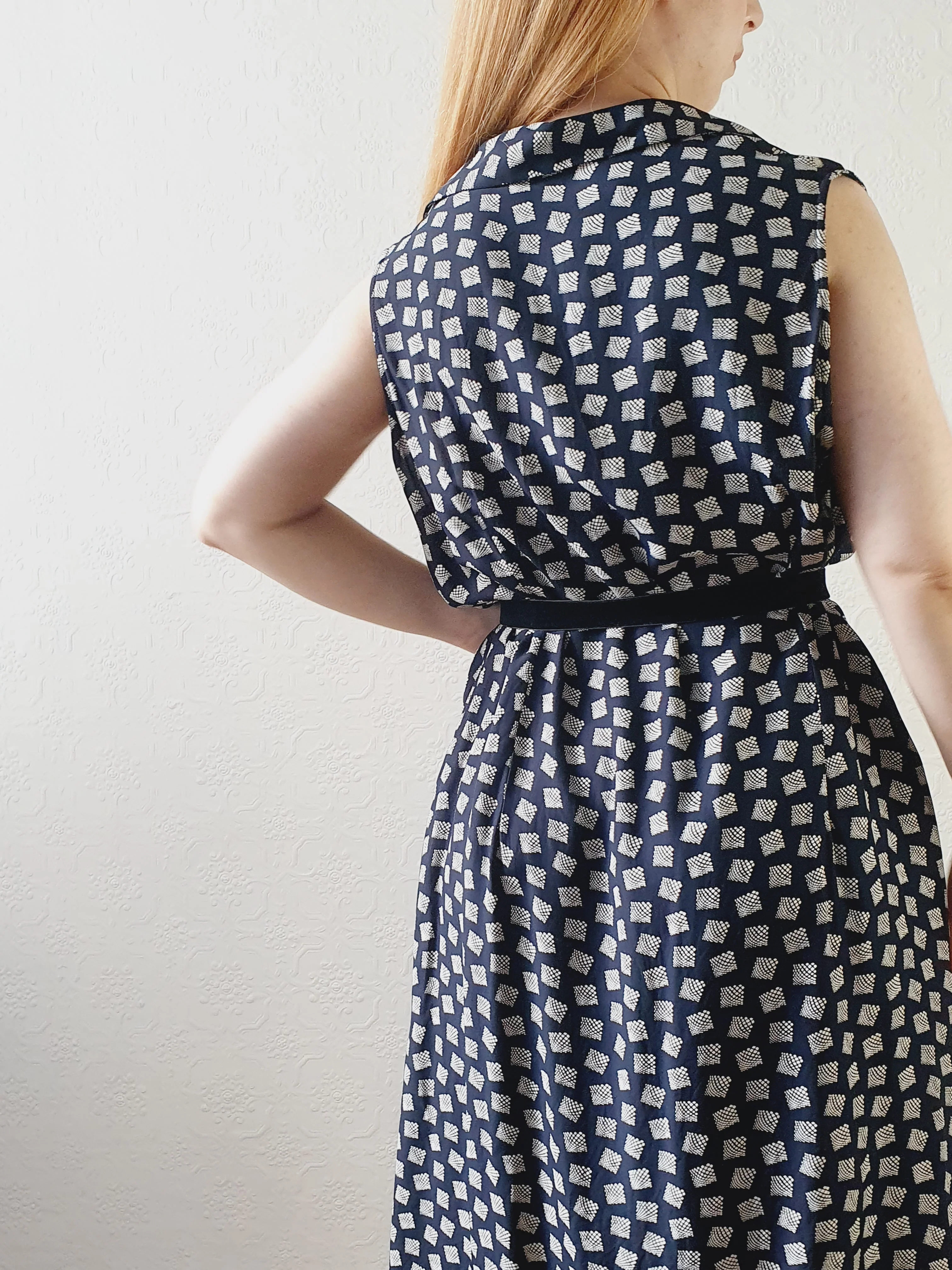 Sleeveless Navy St Michael Dress - M/L/XL - Image 5