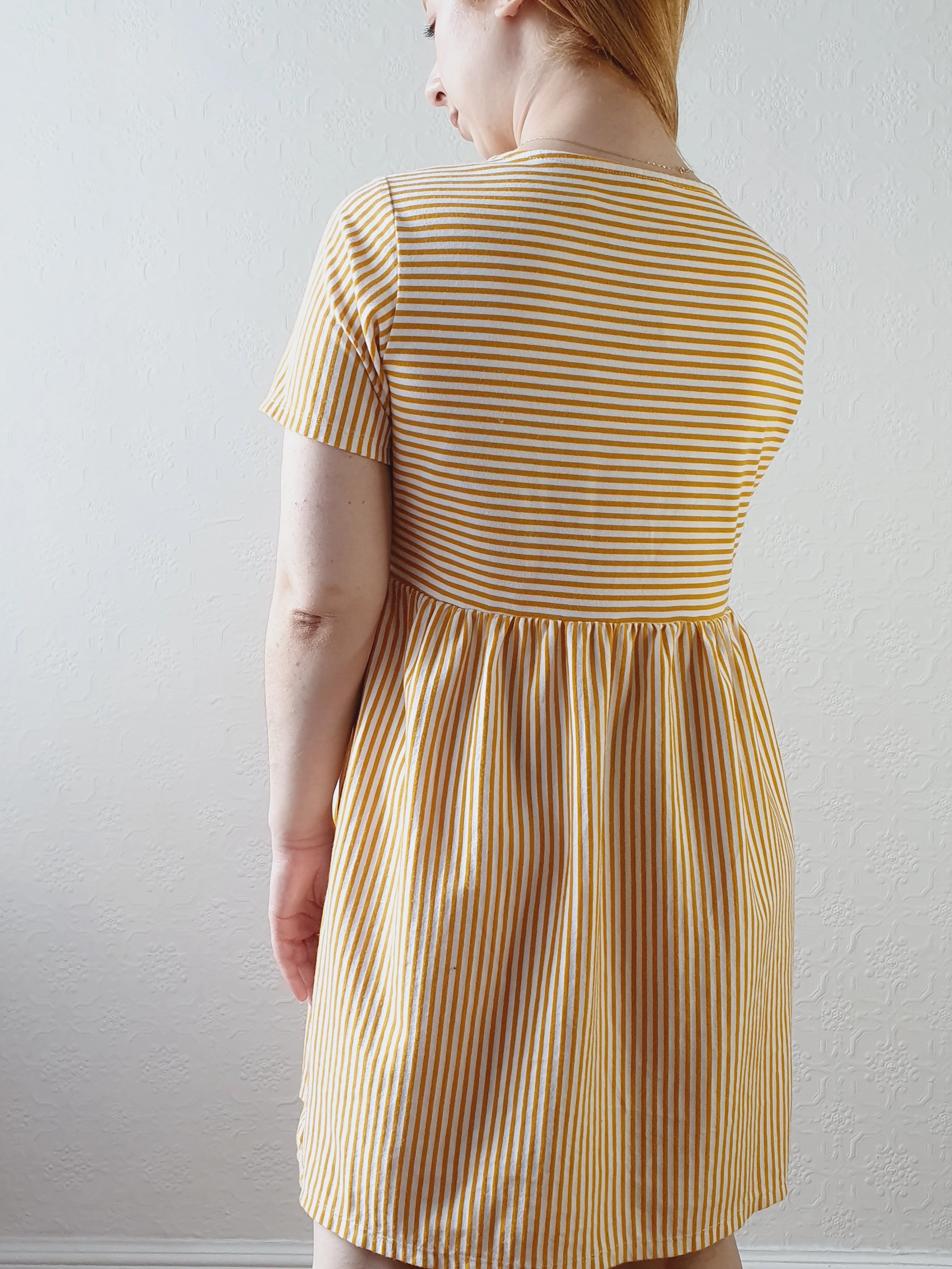 Striped Summer V-Neck Dress - S/M - Image 9