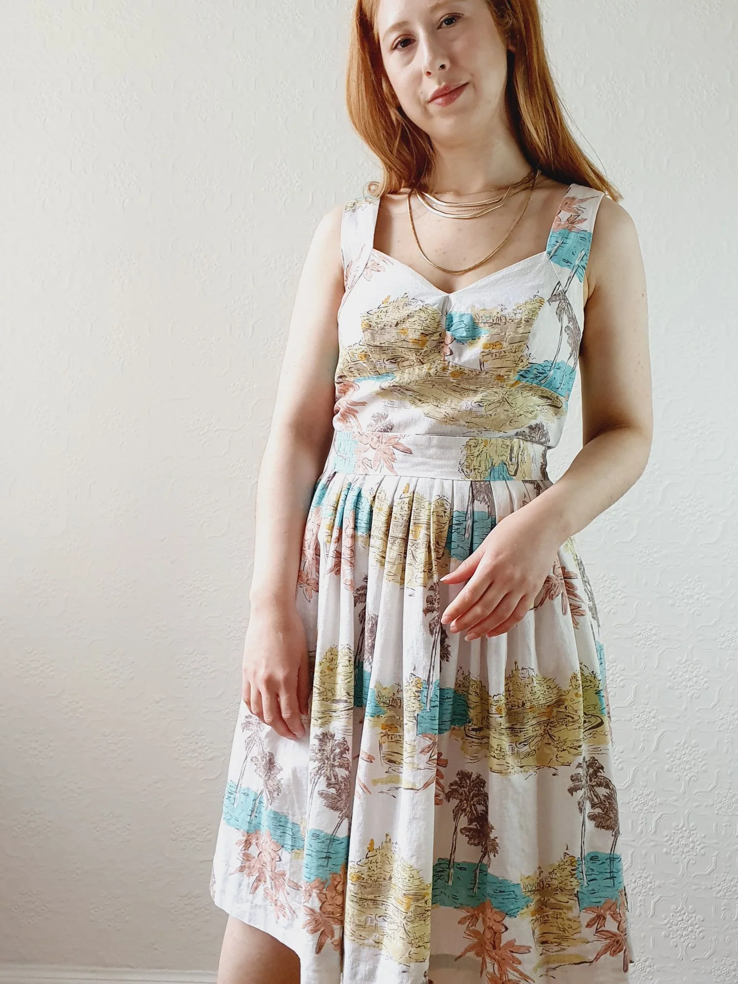 Sweetheart Linen Blend Sundress - S - Image 3
