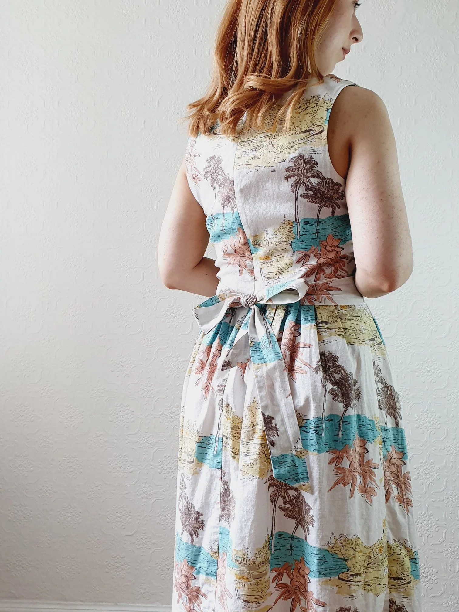 Sweetheart Linen Blend Sundress - S - Image 4