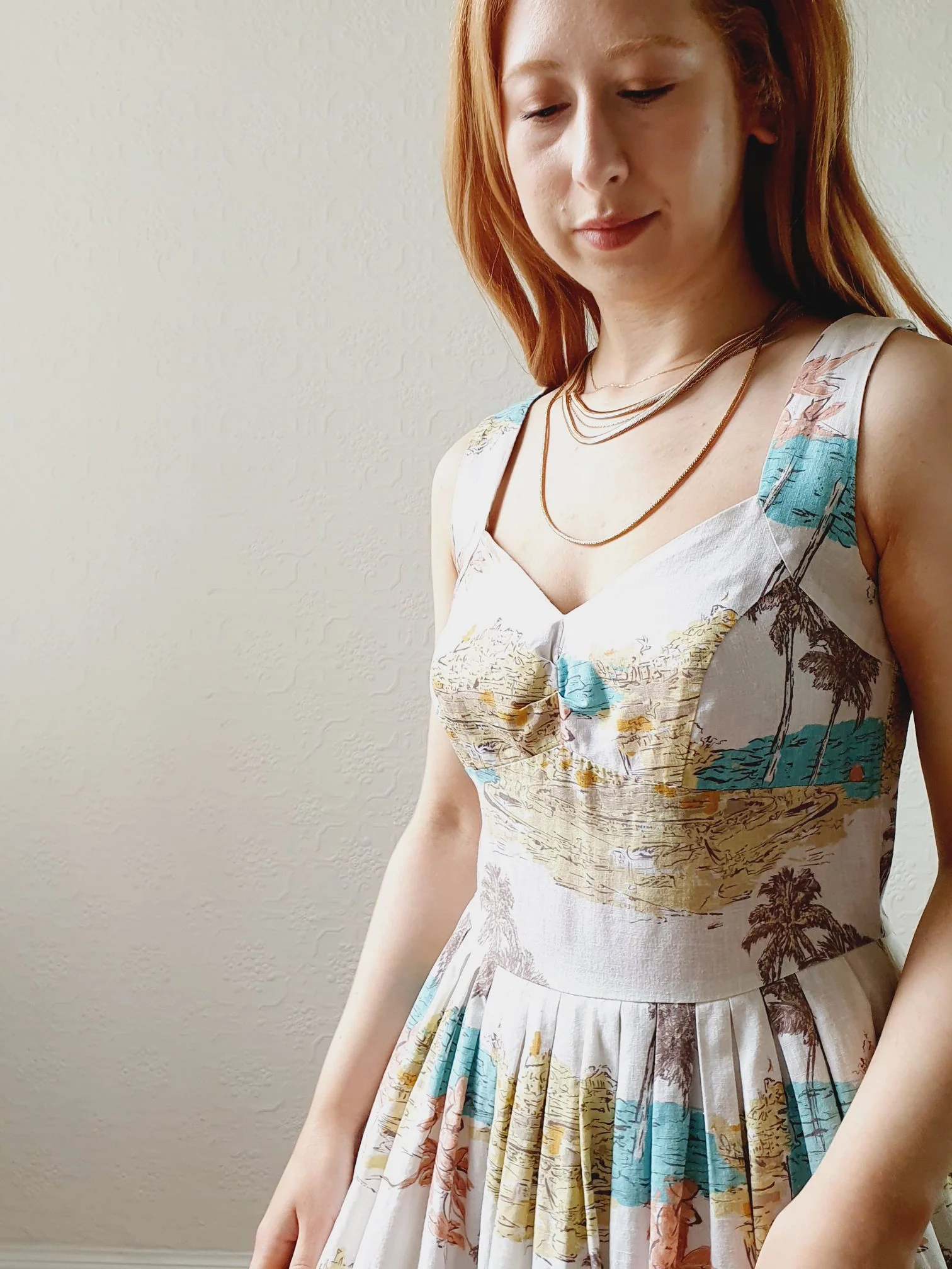 Sweetheart Linen Blend Sundress - S - Image 5