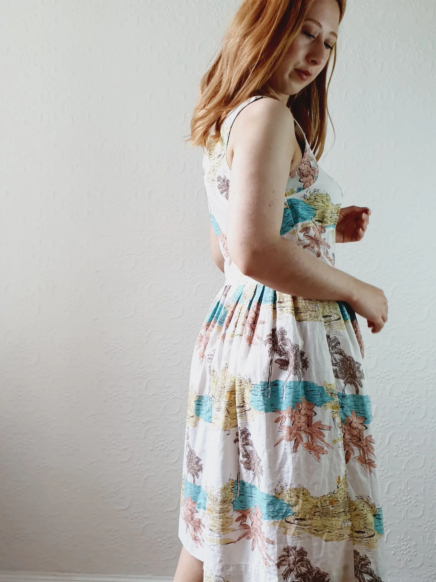 Sweetheart Linen Blend Sundress - S - Image 7