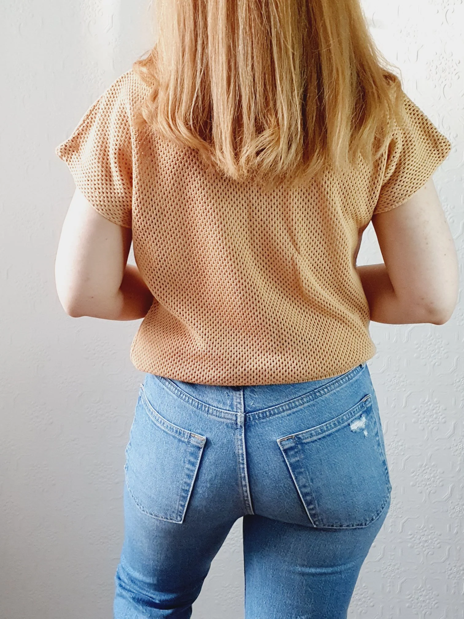 Tan Drawstring Vintage Jumper - S - Image 6