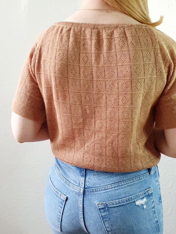 Tan Drawstring Vintage Jumper - S - Image 7