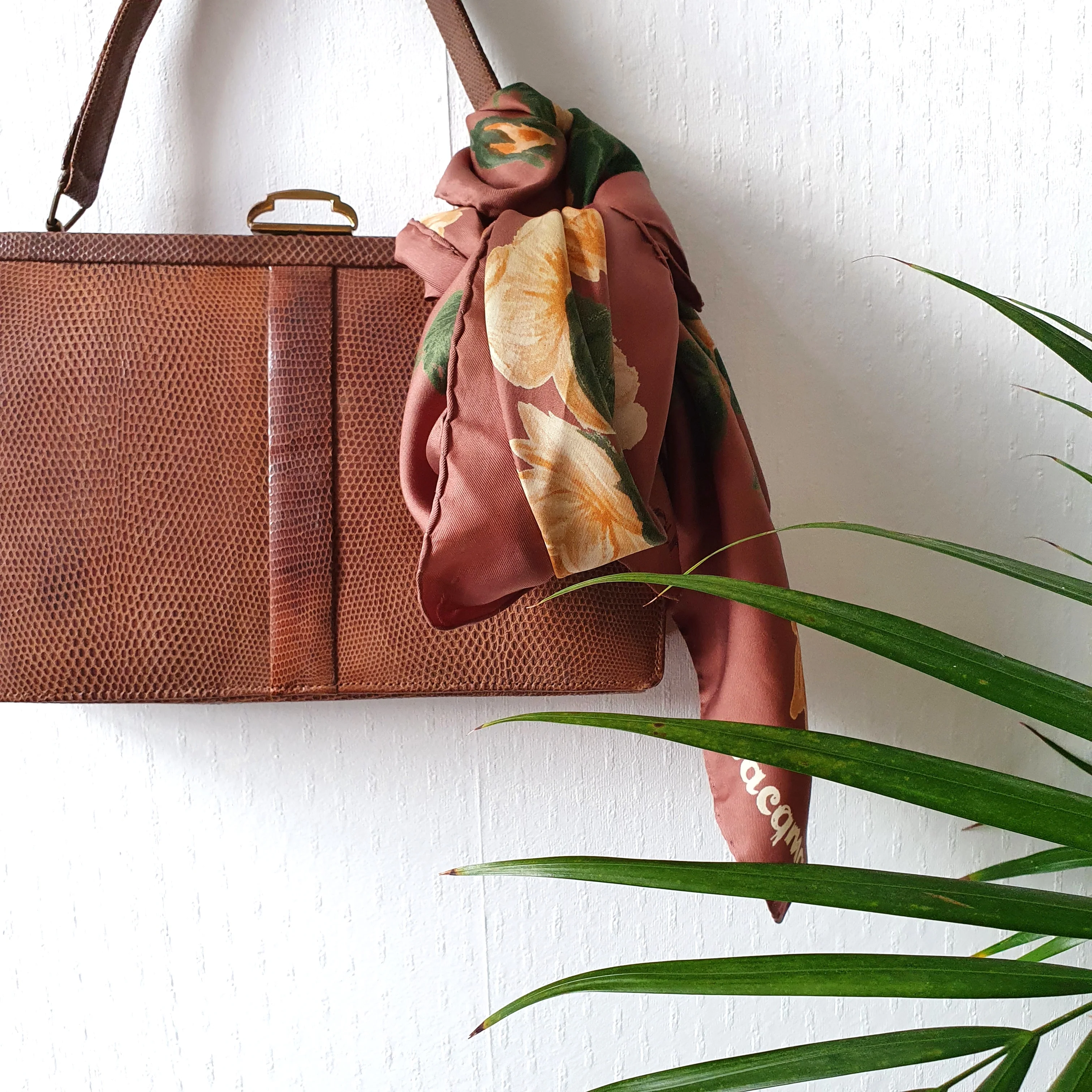 Tan Lizard Skin Bag - Image 5