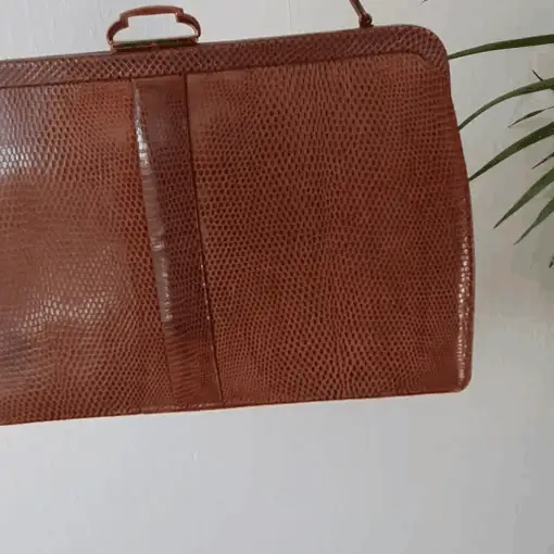 Tan Lizard Skin Bag - Image 6