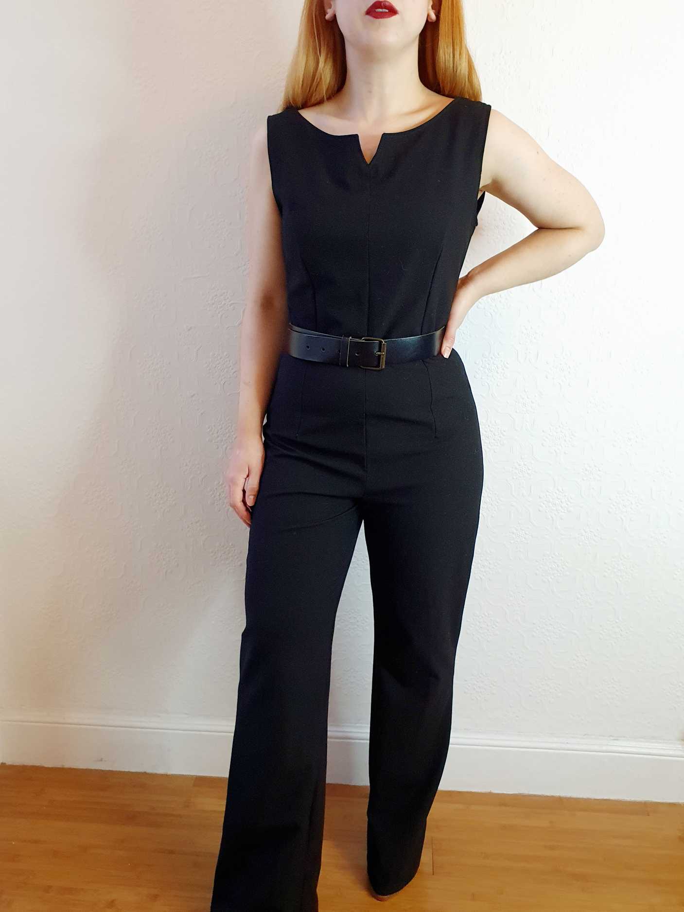 Vintage 70s Black Jumpsuit - S